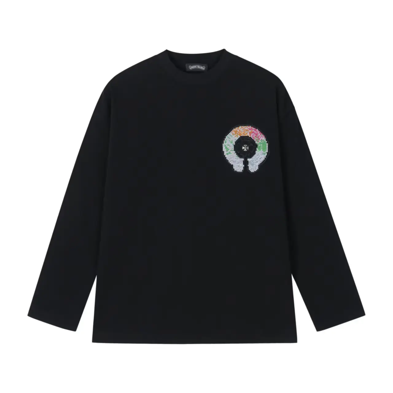 Embroidered Patch Long-Sleeve T-Shirt D17523607 — view 2