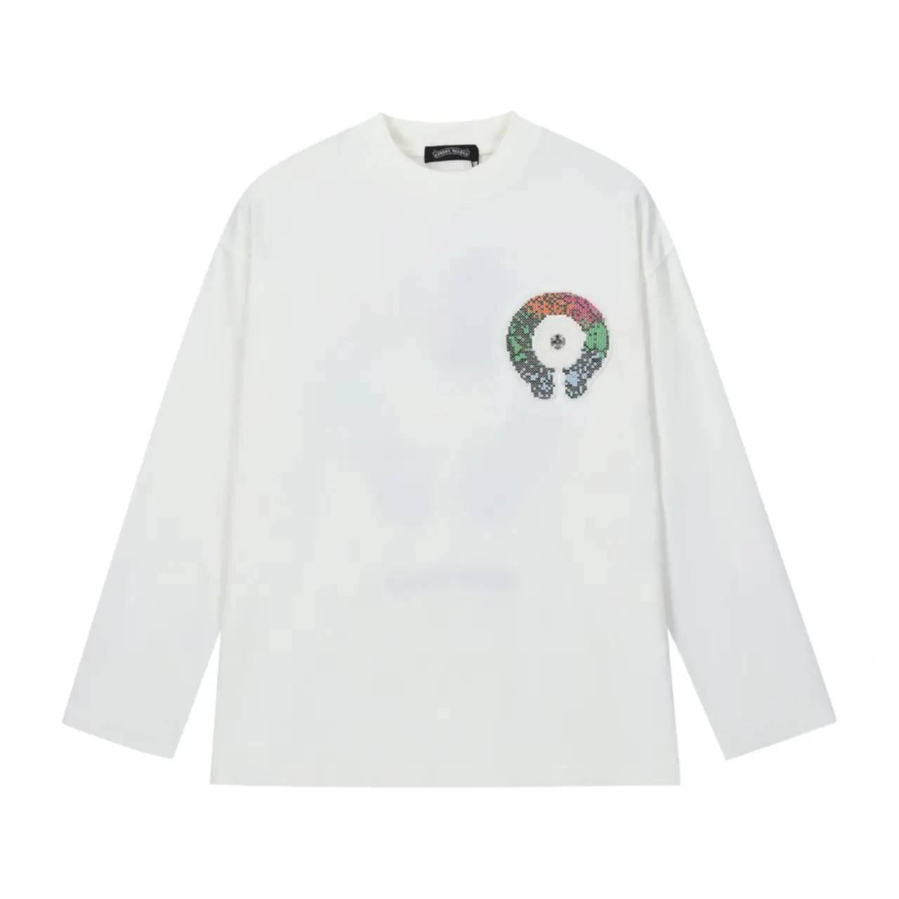 Embroidered Patch Long-Sleeve T-Shirt D17523606 — view 2