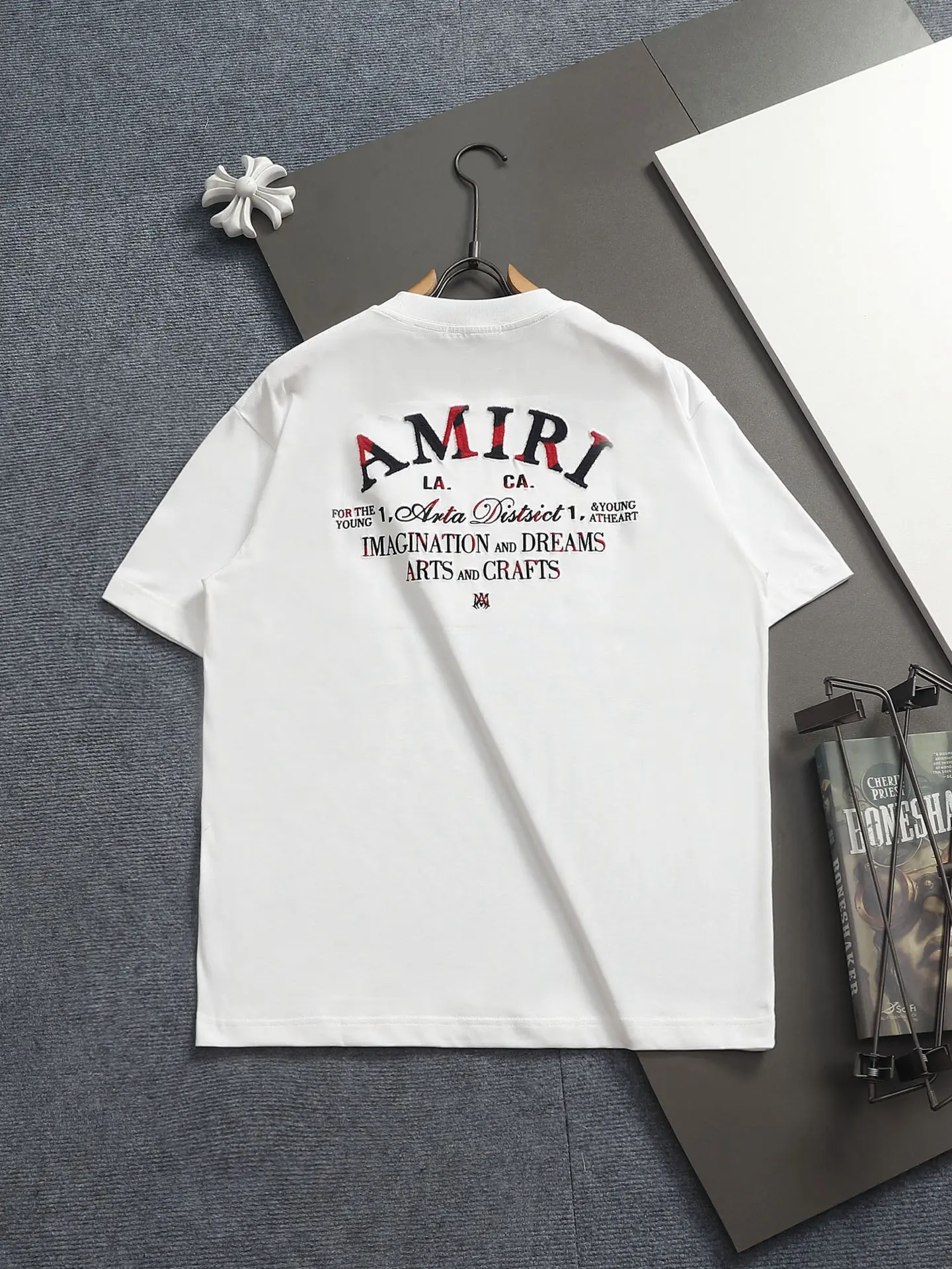 Logo-Flocked Cotton-Jersey T-Shirt D17514204 — view 2