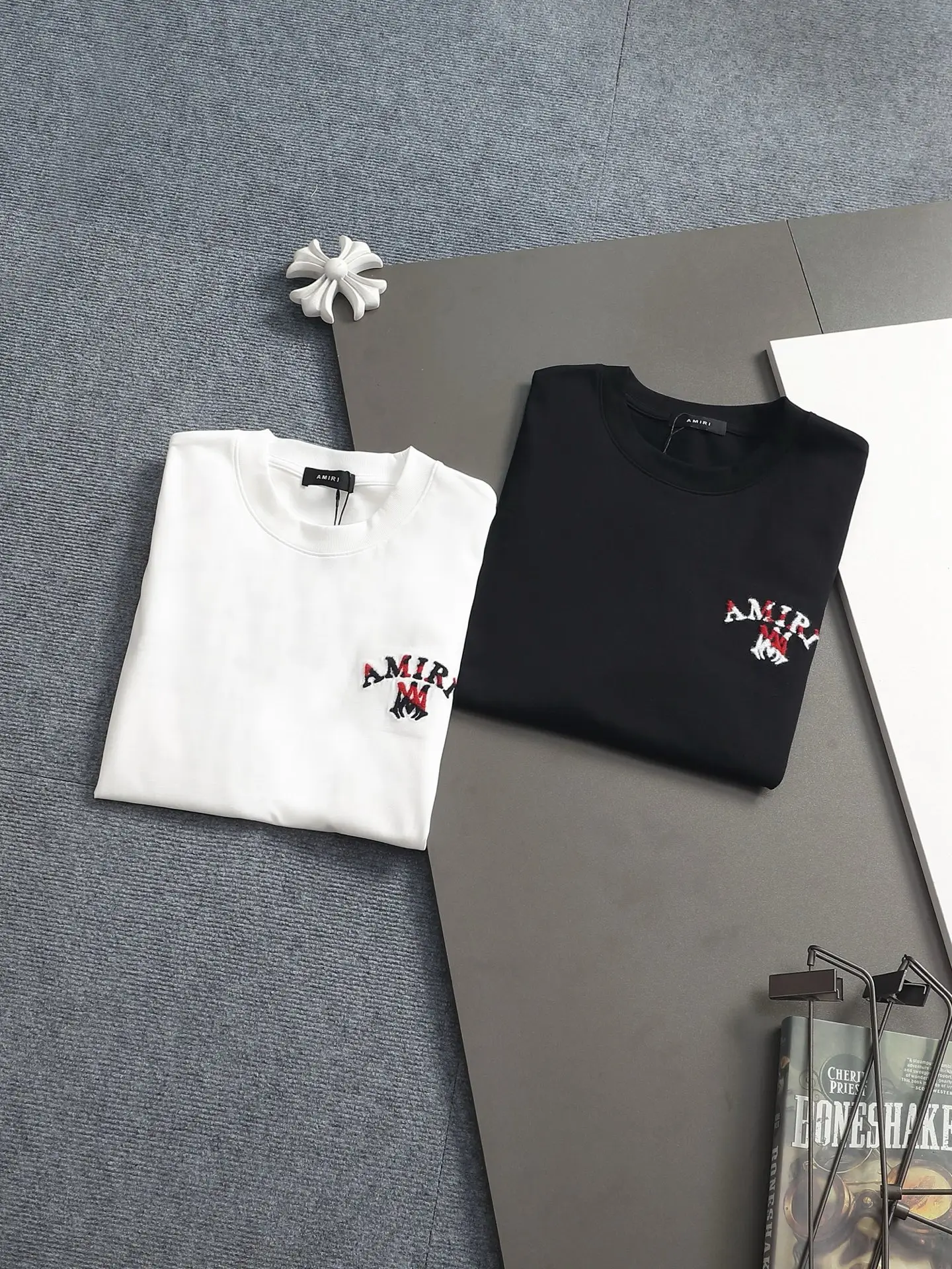 Logo-Flocked Cotton-Jersey T-Shirt D17514204 — view 12