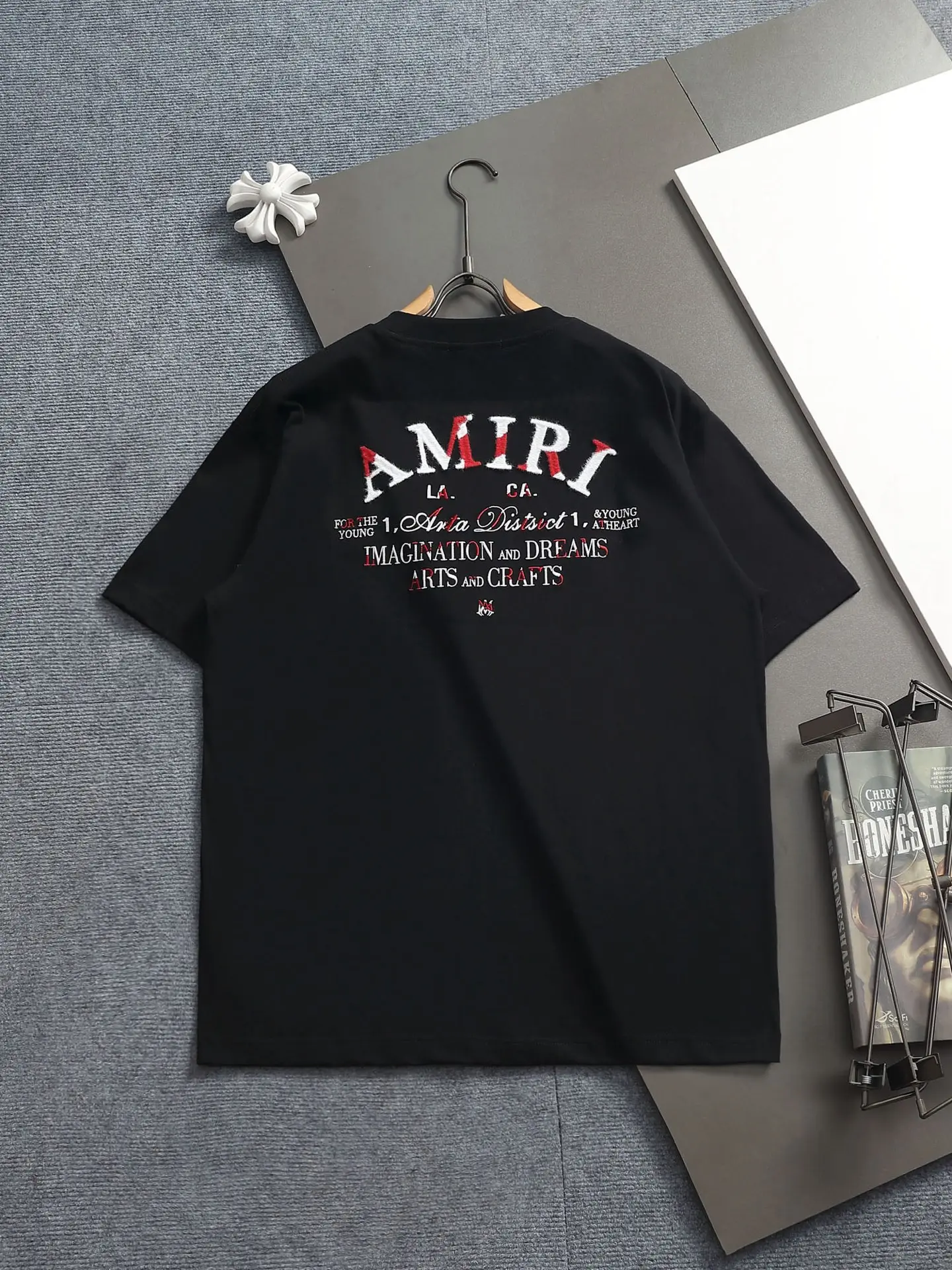 Logo-Flocked Cotton-Jersey T-Shirt D17514205 — view 2