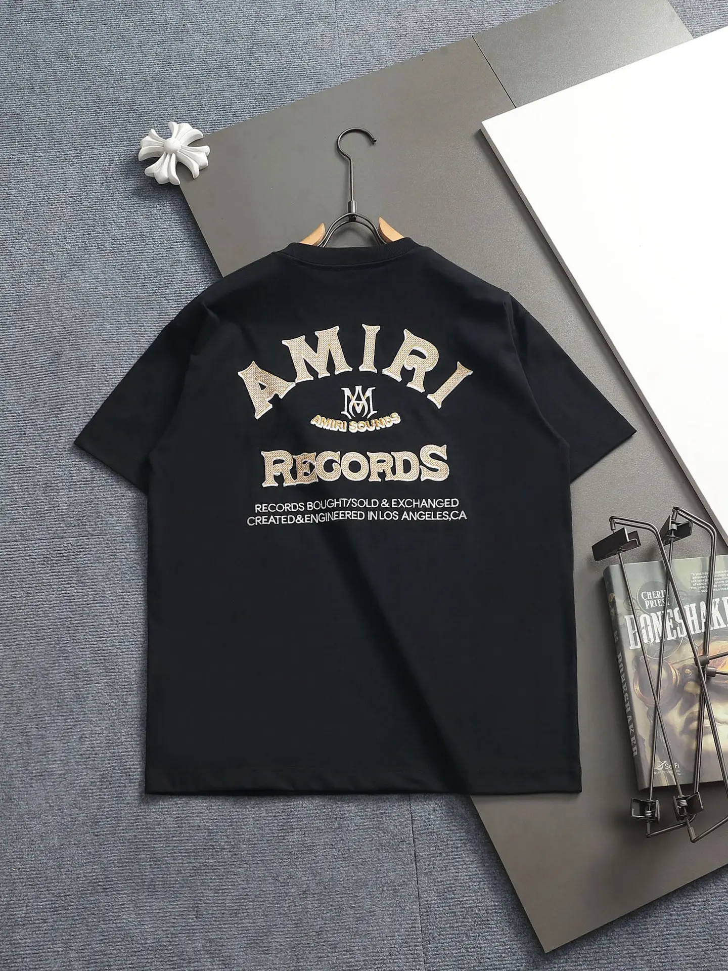 Amiri Sounds Logo Cotton T-Shirt D17514195 — view 2