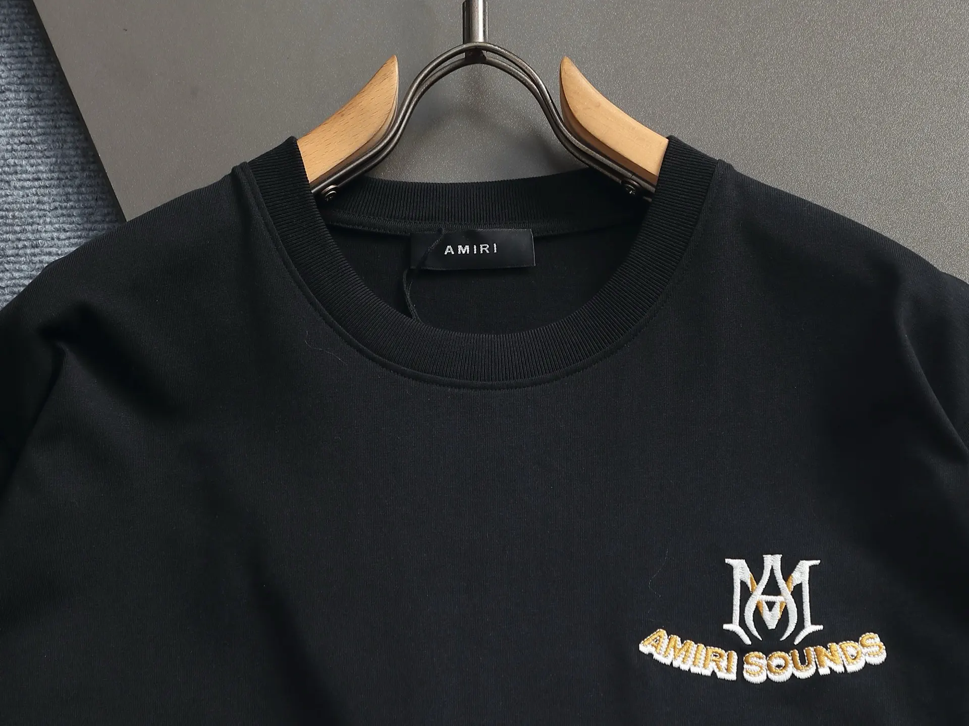 Amiri Sounds Logo Cotton T-Shirt D17514195 — view 3