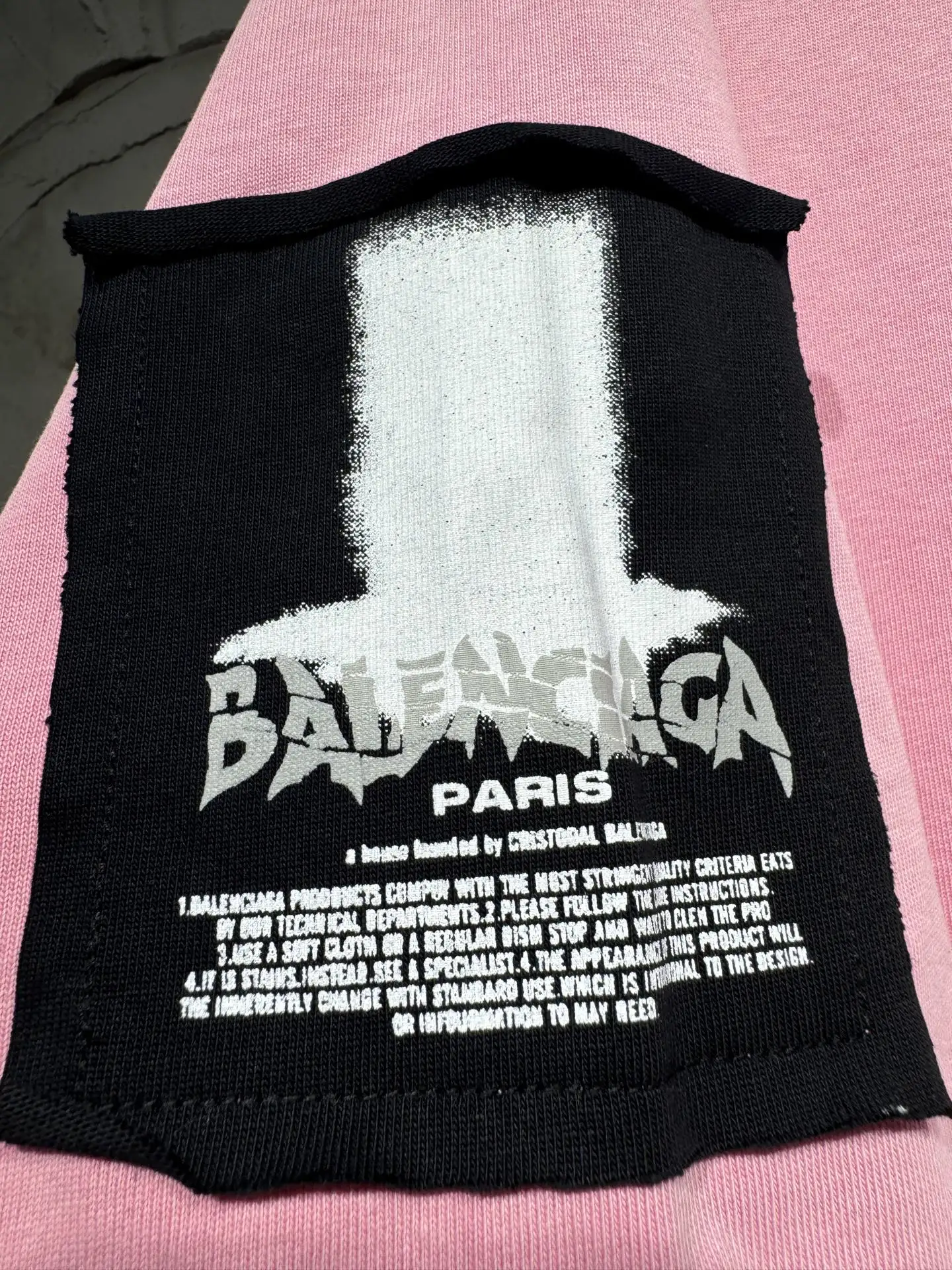 Distressed Rose Patch Oversized T-Shirt D17523028 — view 8