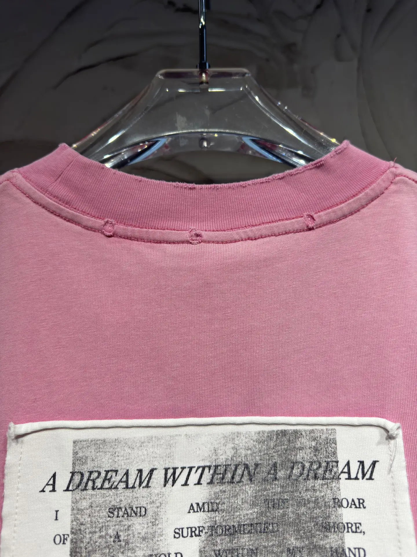 Distressed Rose Patch Oversized T-Shirt D17523028 — view 12