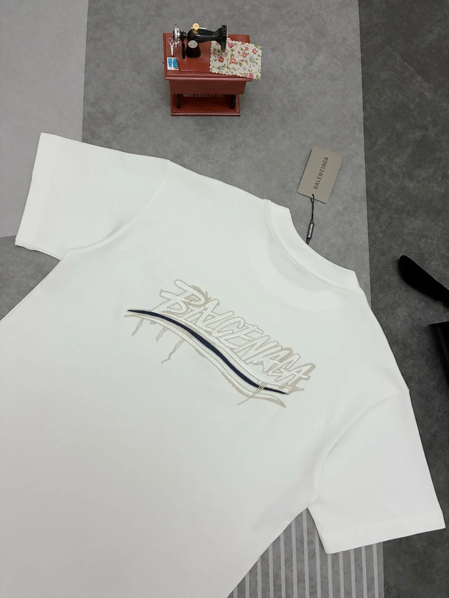 Logo Embroidered Oversized Cotton T-Shirt D17514904 — view 6