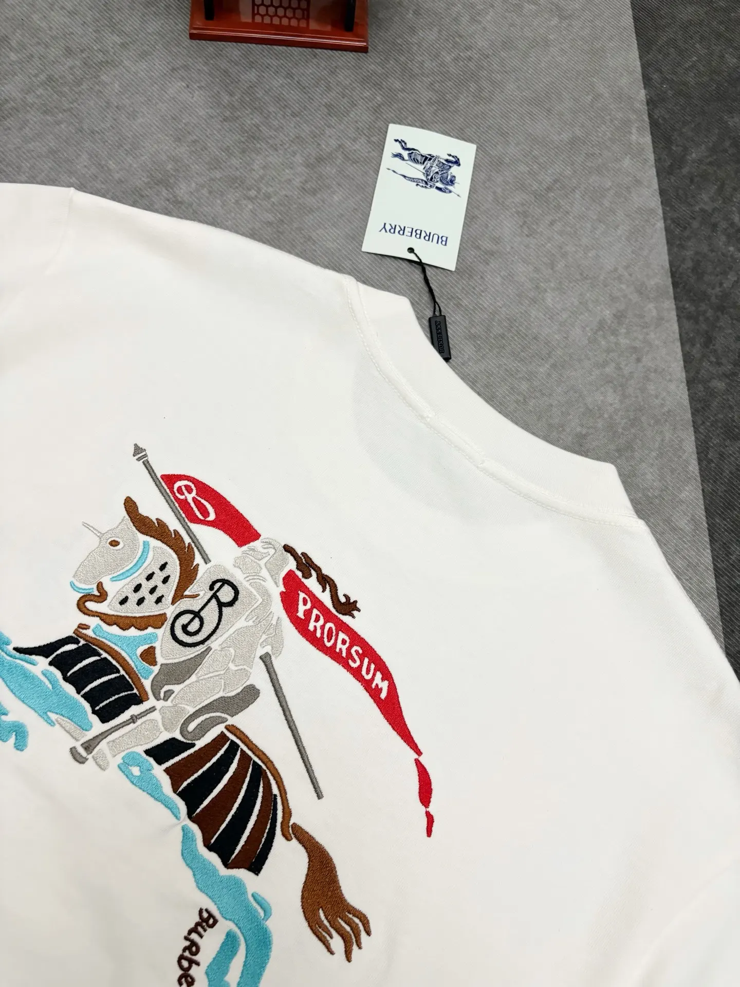 Embroidered Logo Cotton T-Shirt D17514898 — view 9