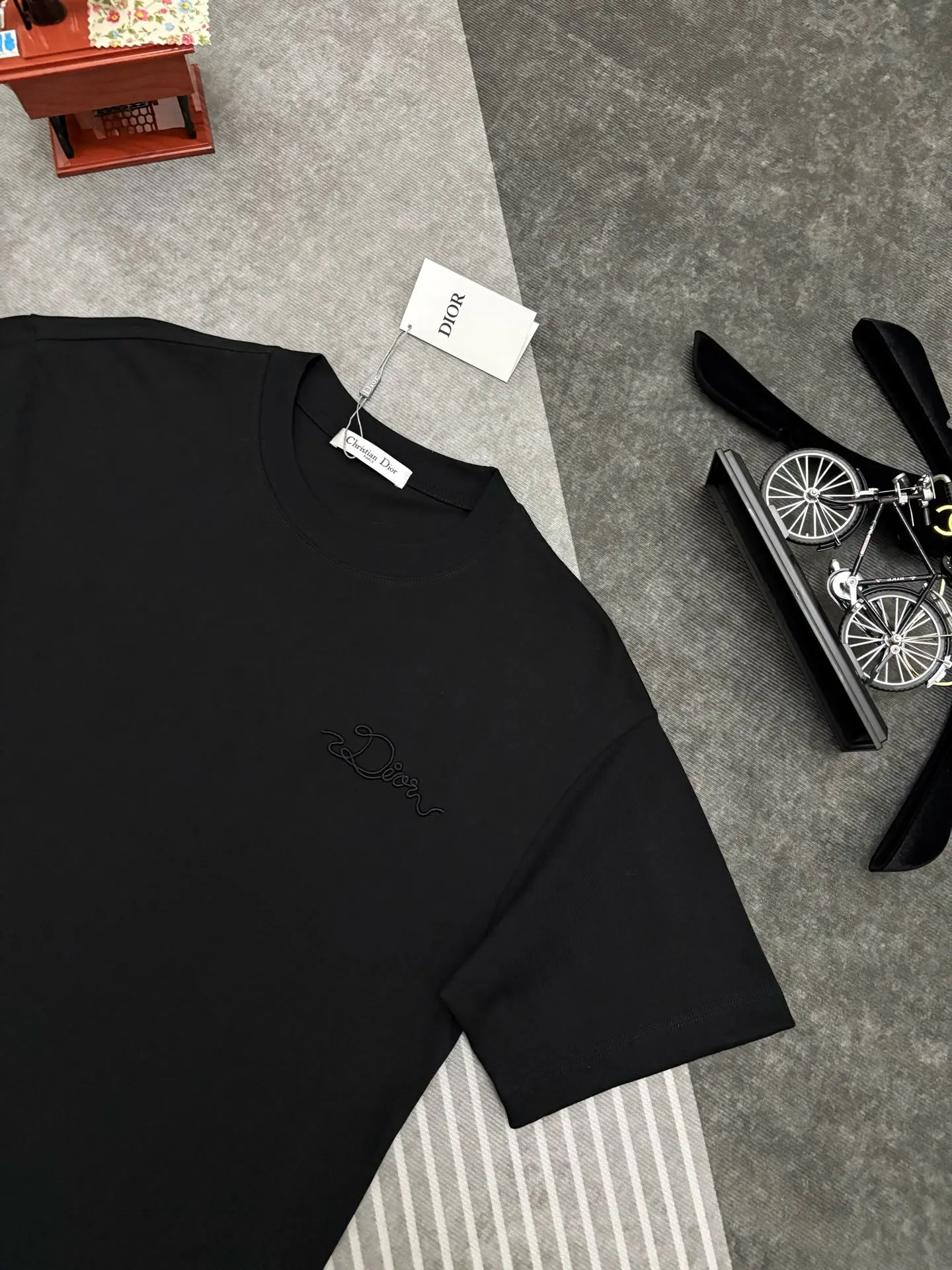 Embroidered Logo Cotton T-Shirt D17514875 — view 3