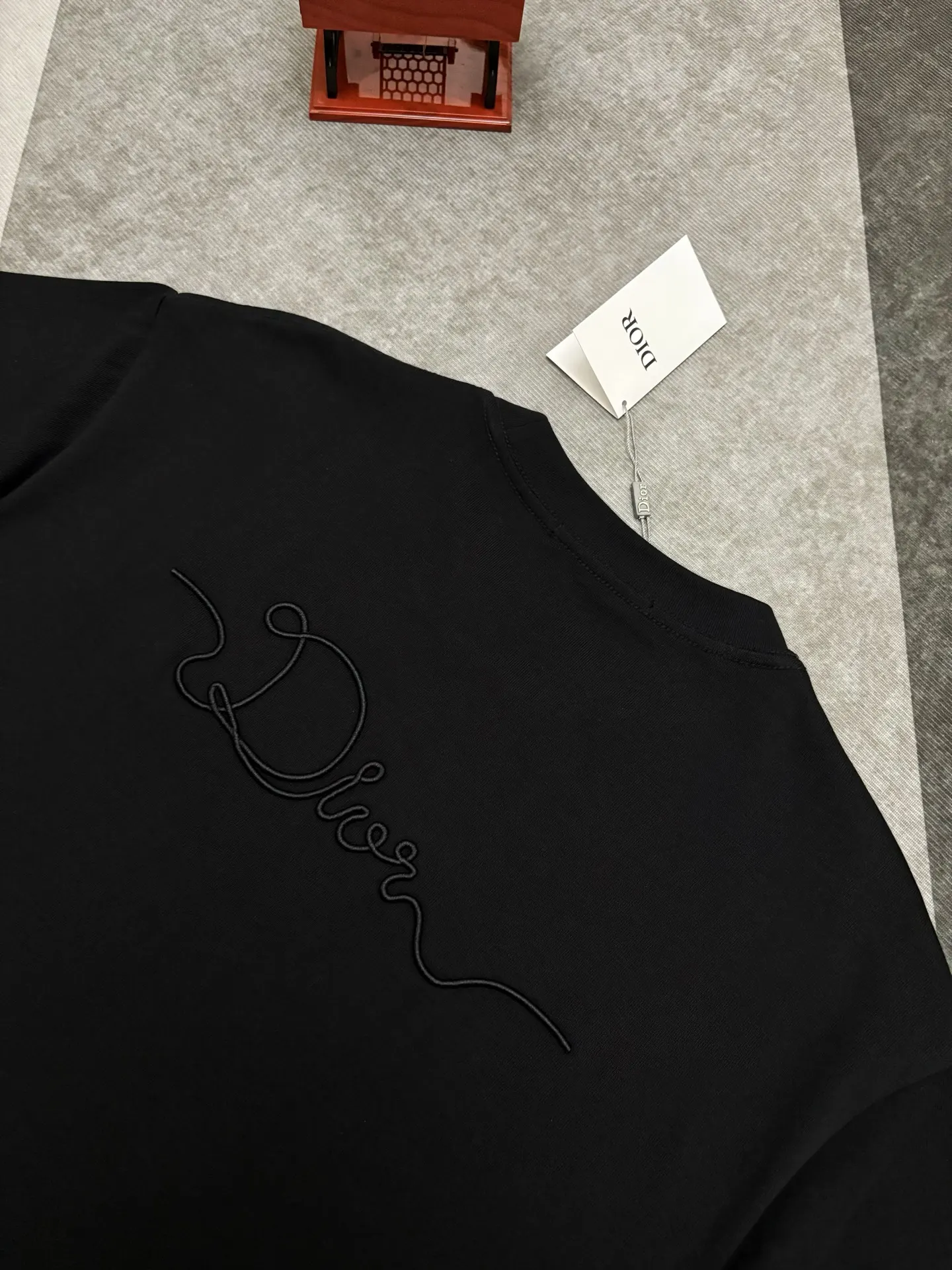 Embroidered Logo Cotton T-Shirt D17514875 — view 9