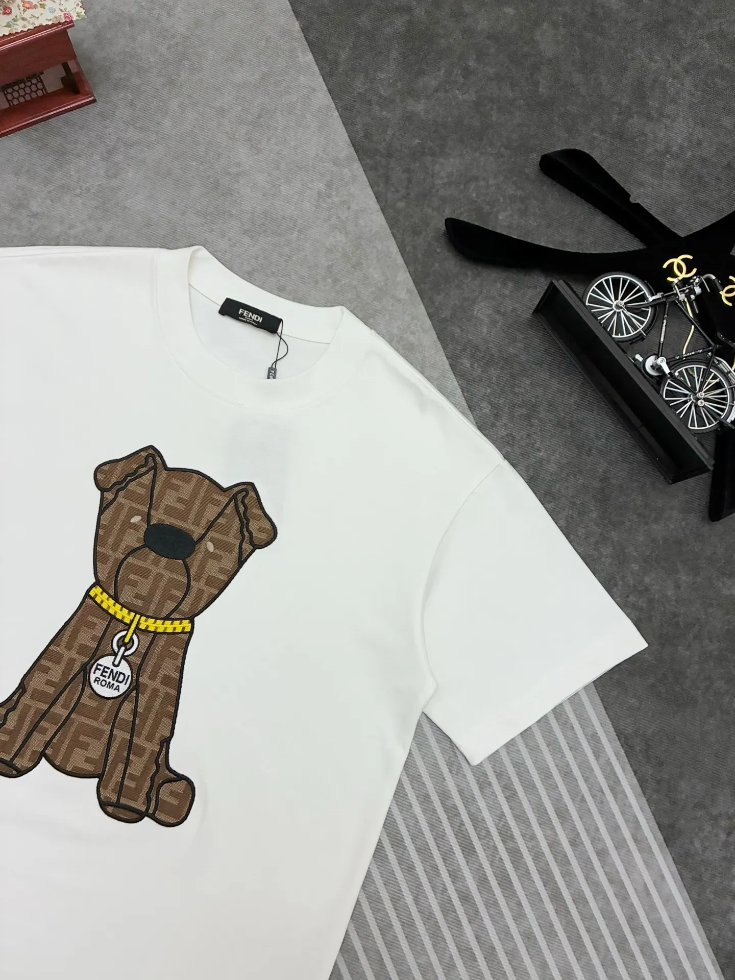 Embroidered Logo Dog Cotton T-Shirt D17514902 — view 3