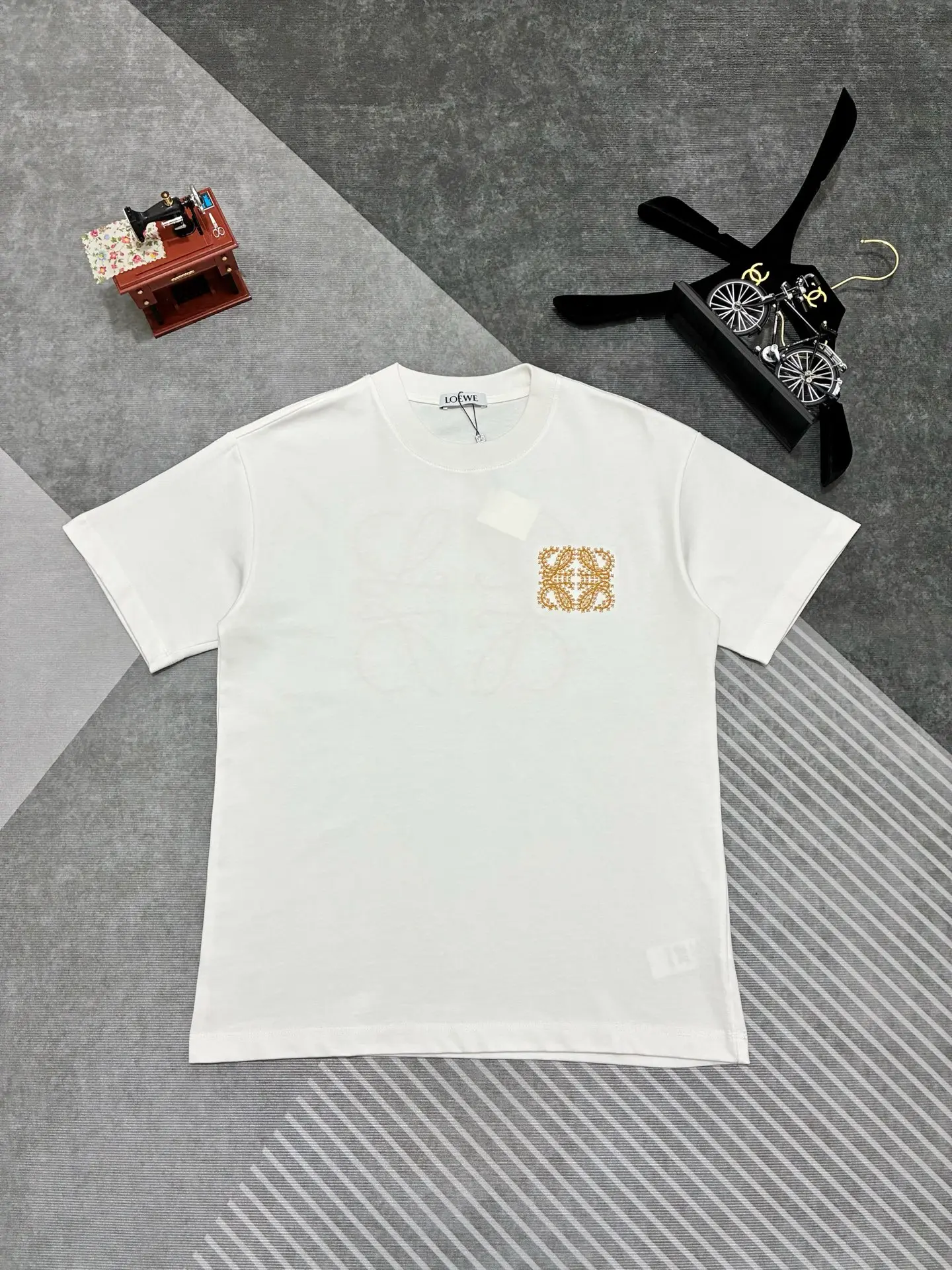 Anagram Embroidered Cotton T-Shirt D17514910