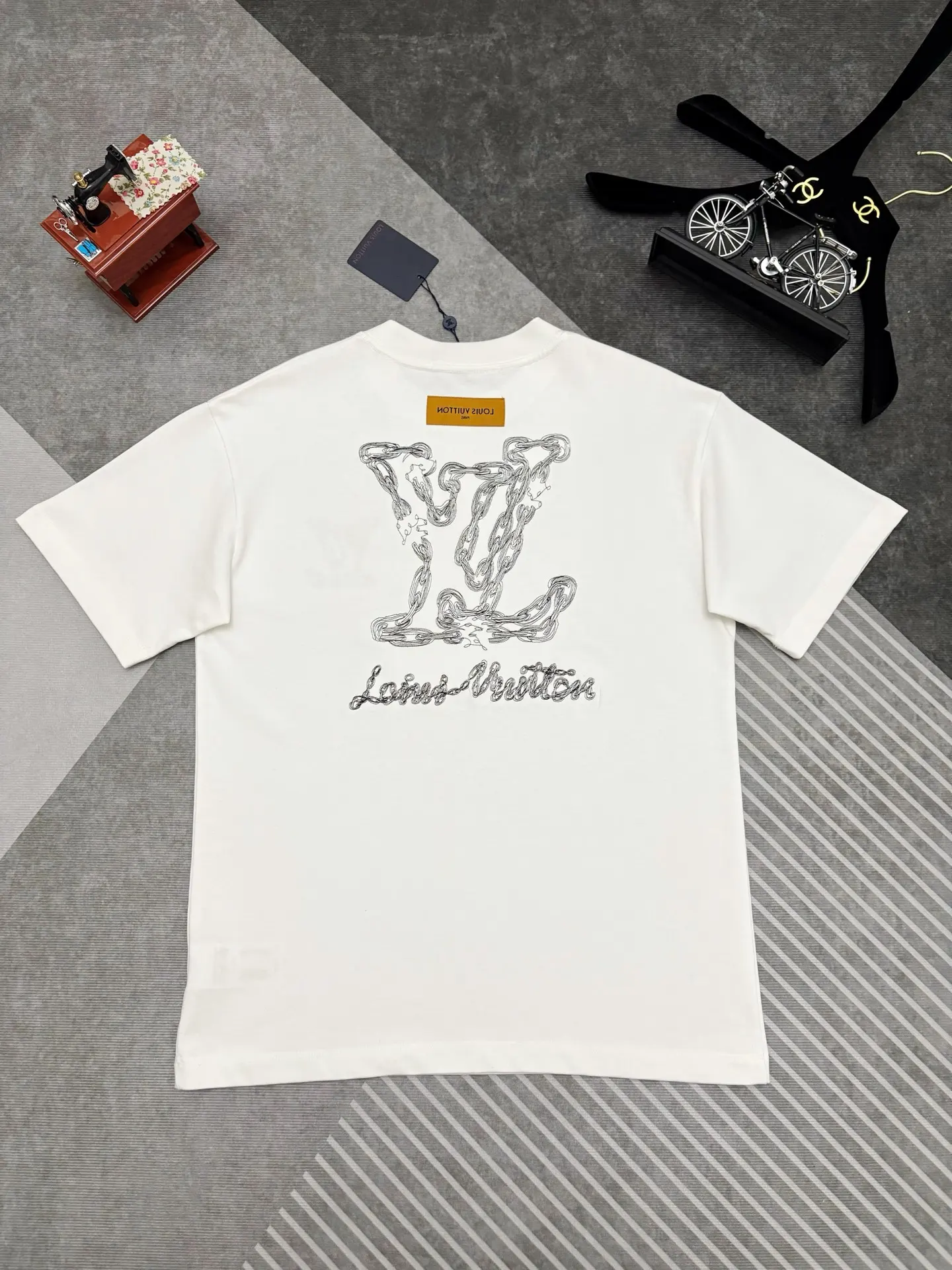Embroidered Logo Cotton T-Shirt D17514894 — view 6