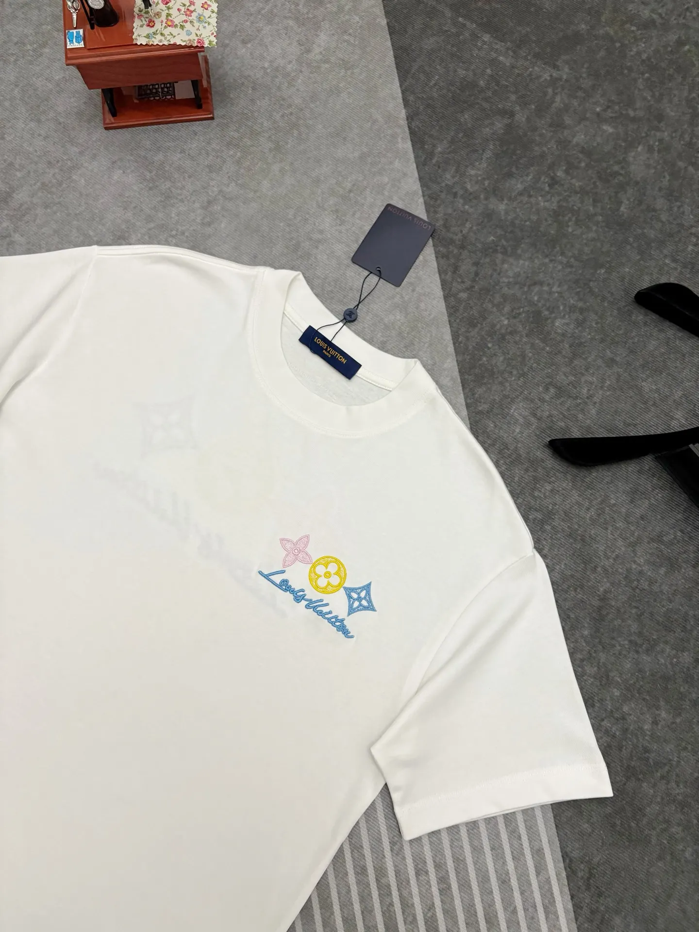 Embroidered Monogram Cotton T-Shirt D17514881 — view 3