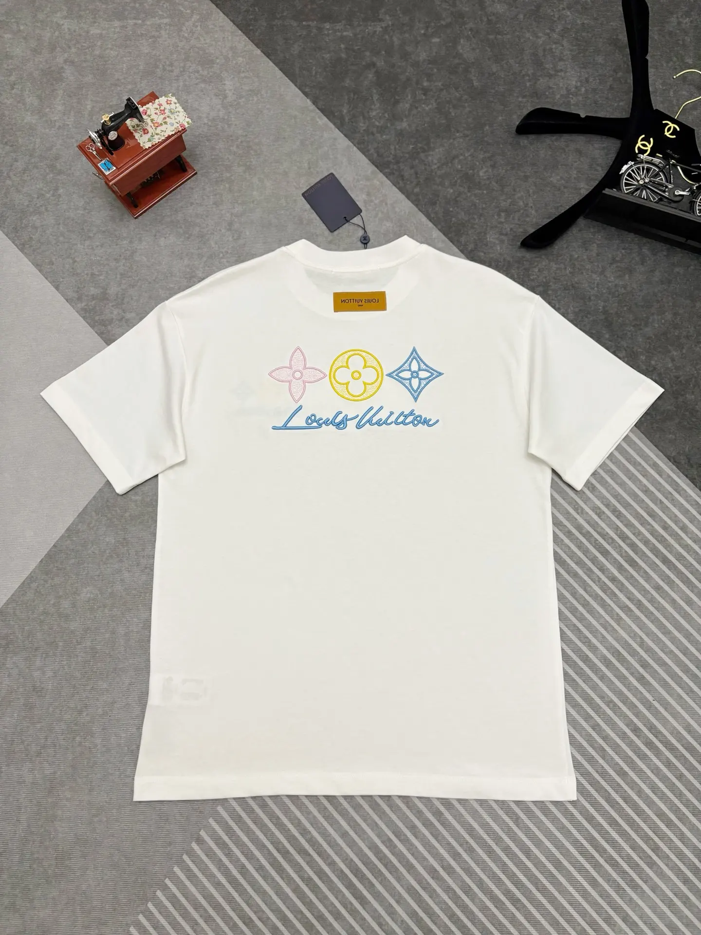 Embroidered Monogram Cotton T-Shirt D17514881 — view 5