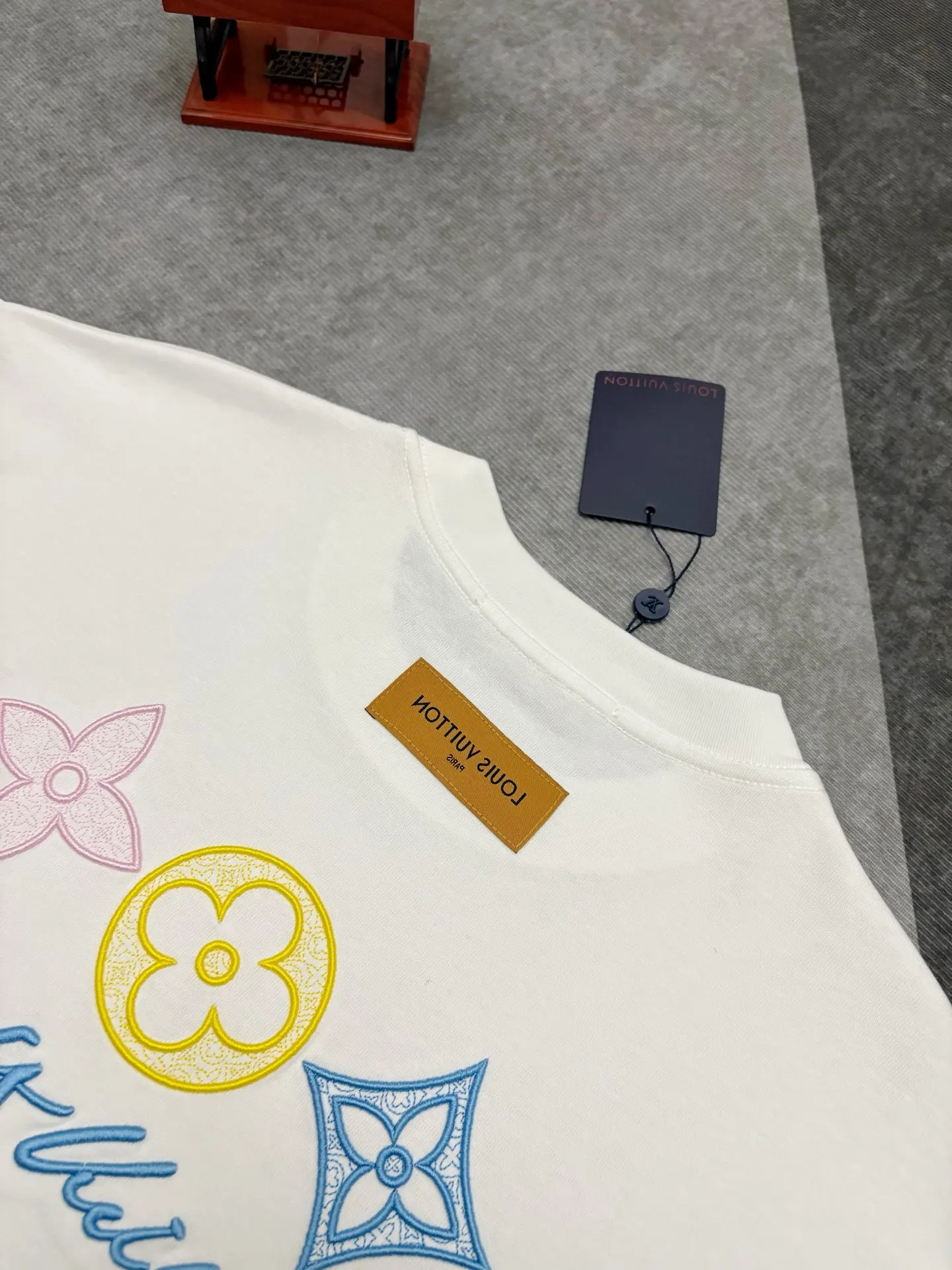 Embroidered Monogram Cotton T-Shirt D17514881 — view 7