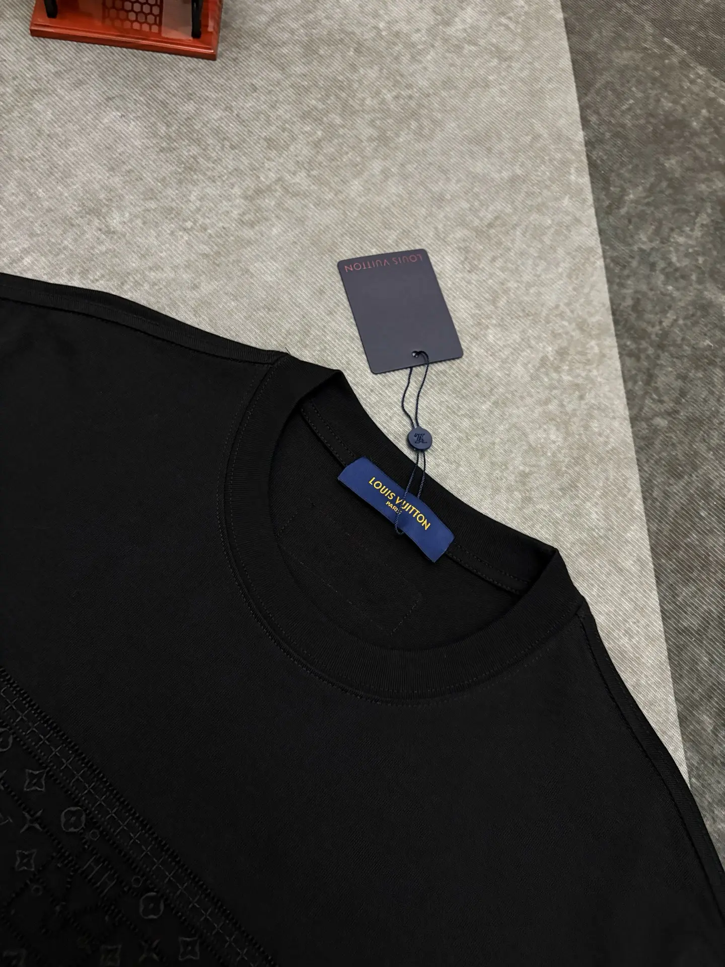 Embroidered Monogram Cotton T-Shirt D17514878 — view 4