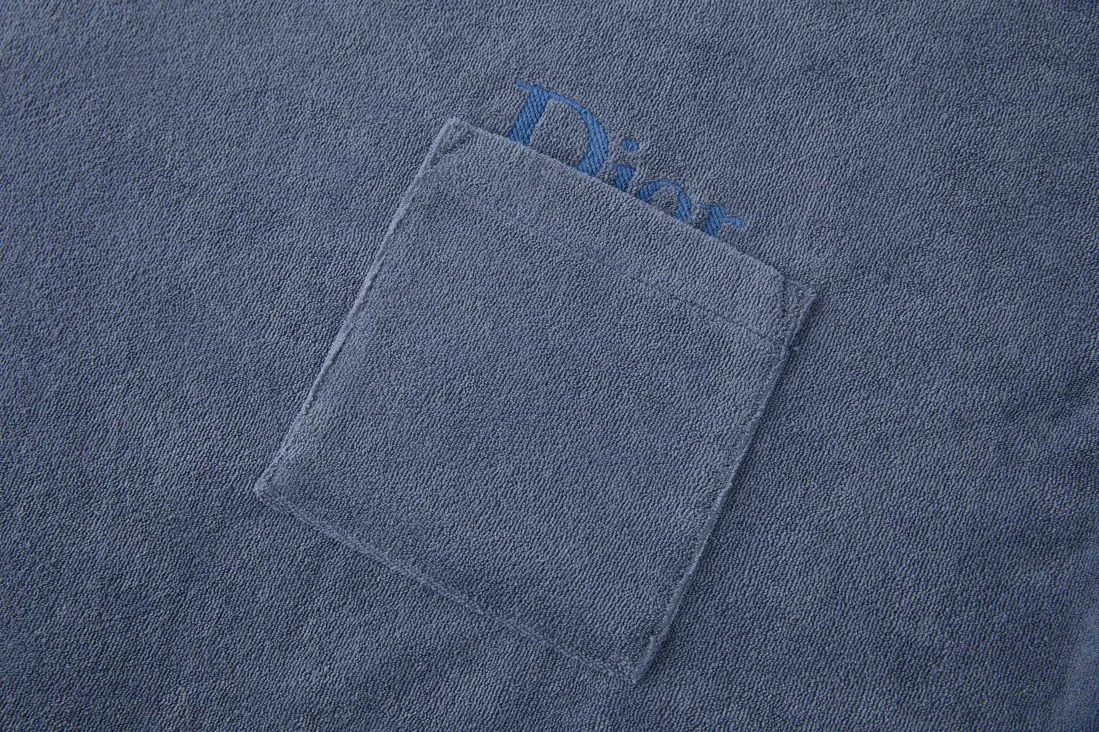 Logo Embroidered Terry Cotton T-Shirt D18021054 — view 4