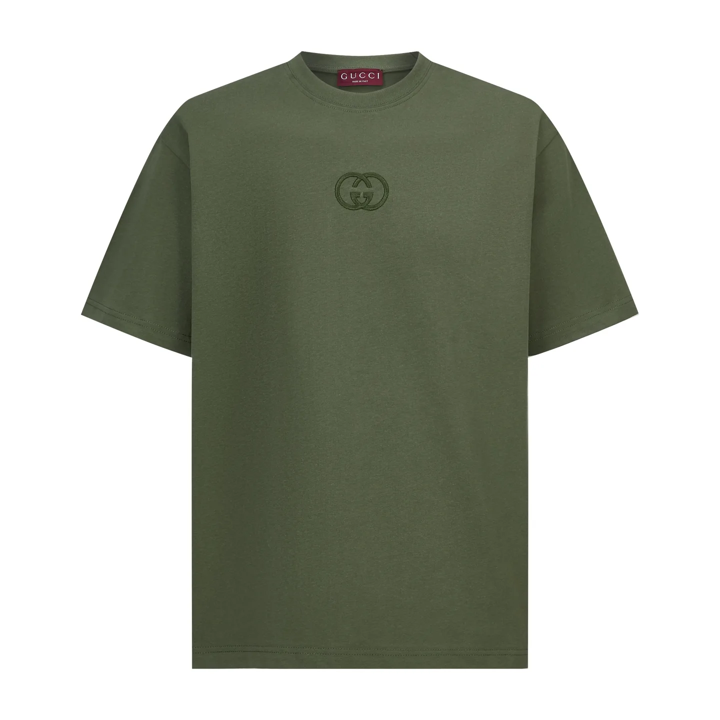 Interlocking G Embroidered Cotton T-Shirt D18013779