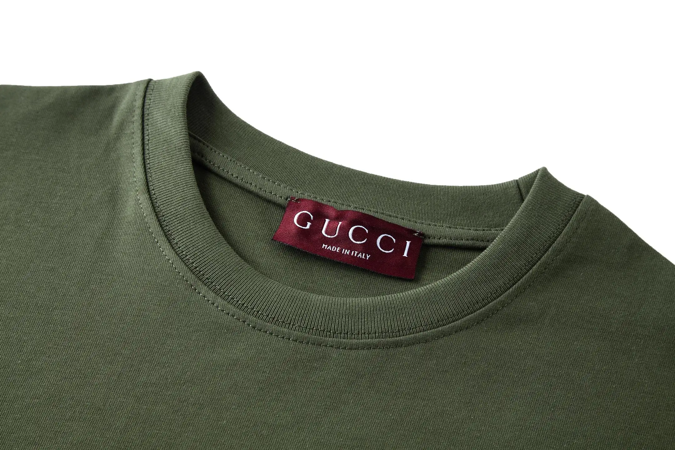 Interlocking G Embroidered Cotton T-Shirt D18013779 — view 3