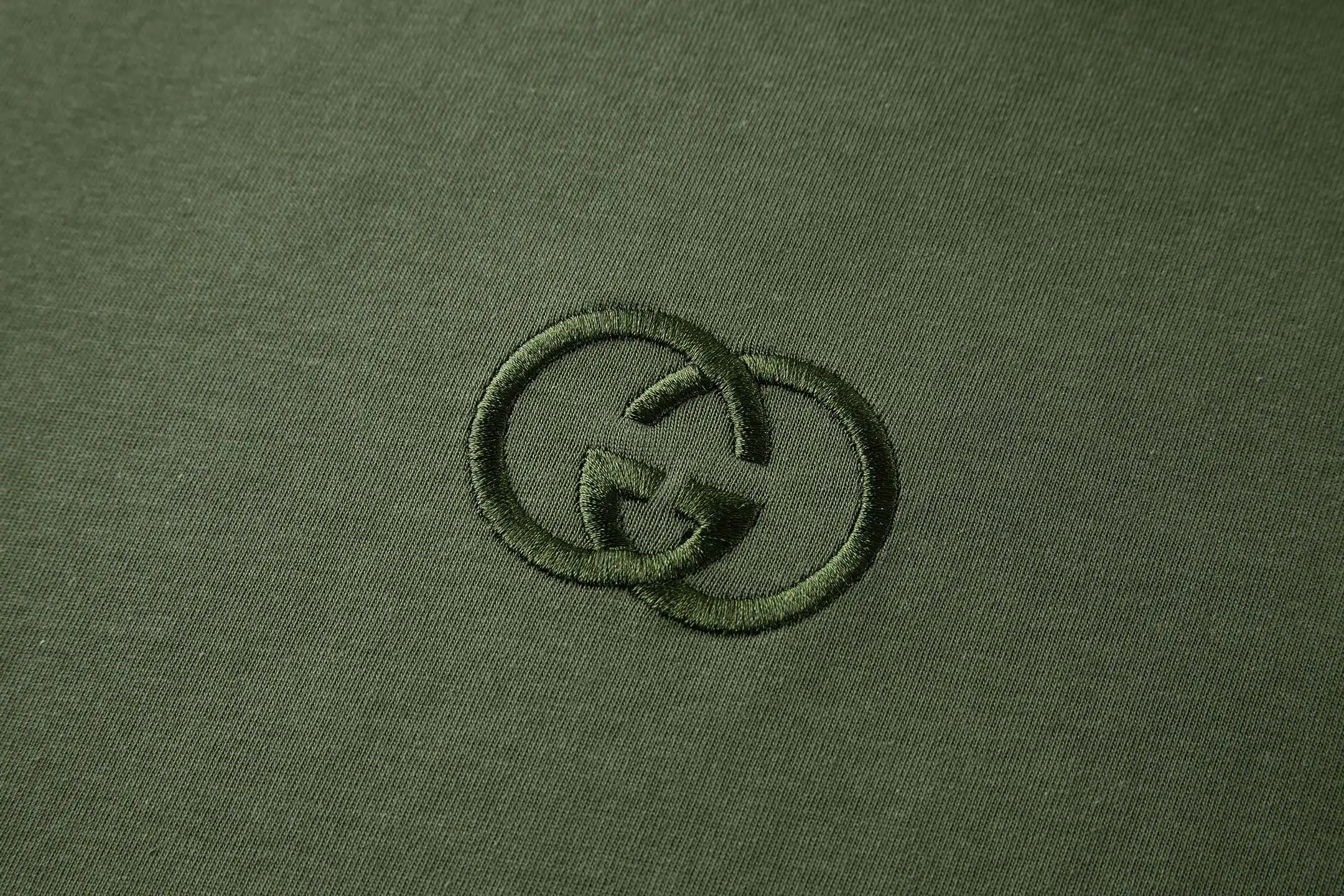 Interlocking G Embroidered Cotton T-Shirt D18013779 — view 5