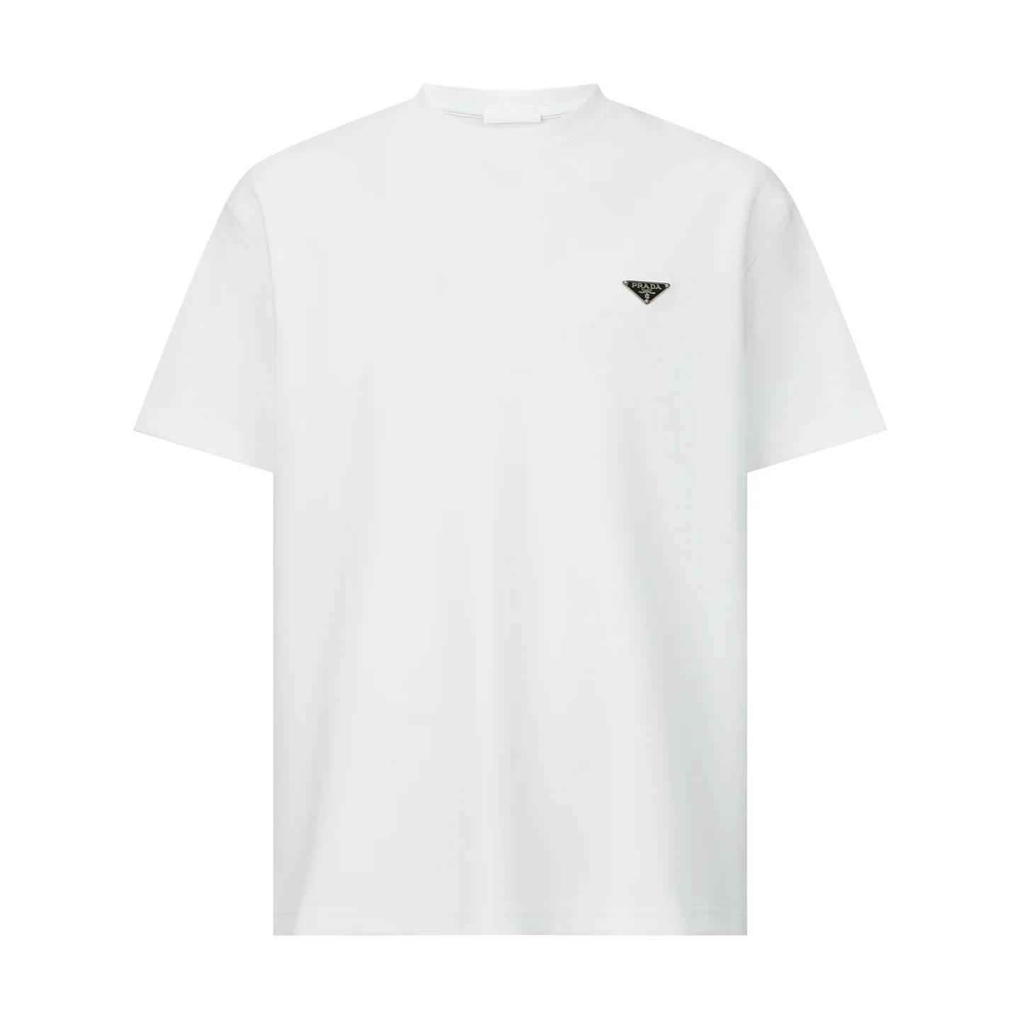 Oversized Logo-Badge Cotton T-Shirt D18013771