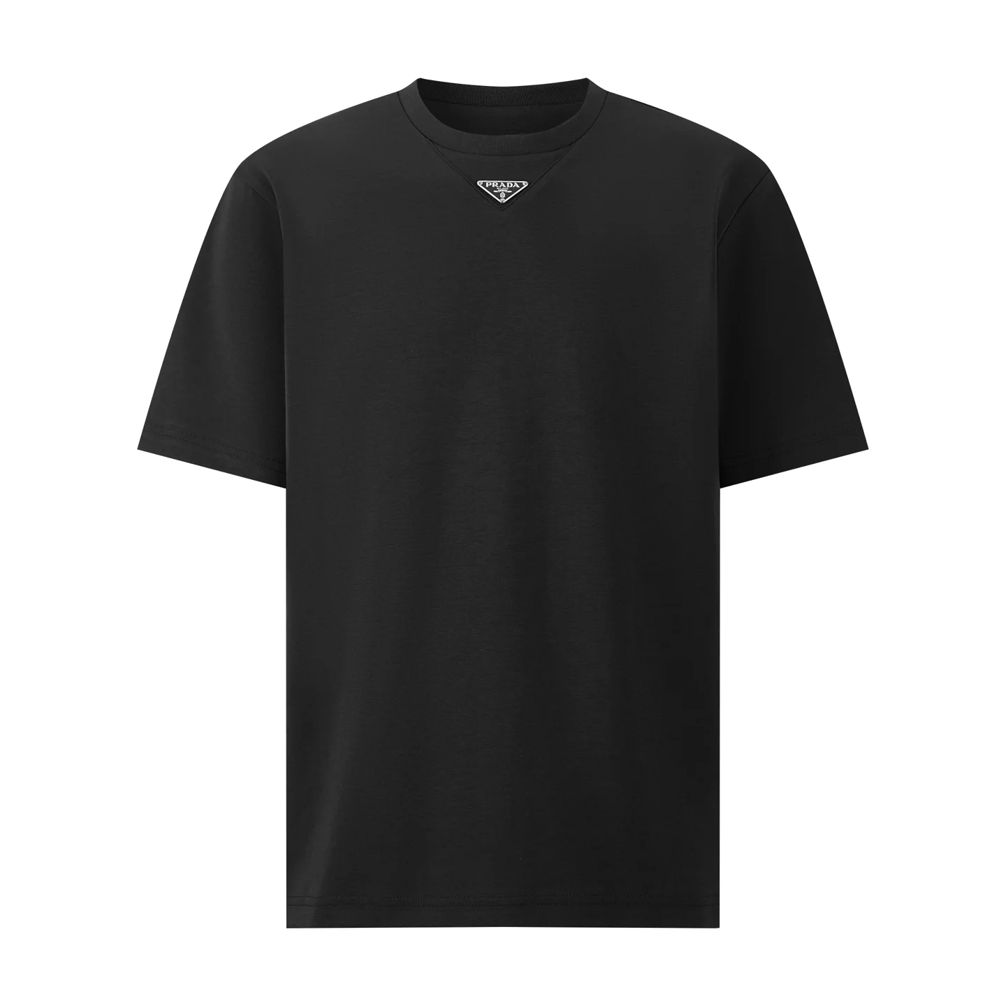 Oversized Logo-Badge Cotton T-Shirt D18013807