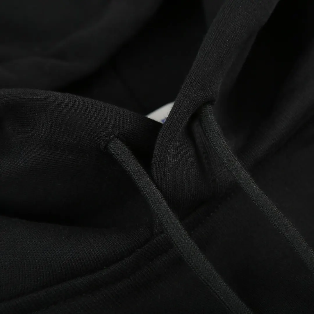 Check-Trim Cotton Blend Hoodie D18520363 — view 5