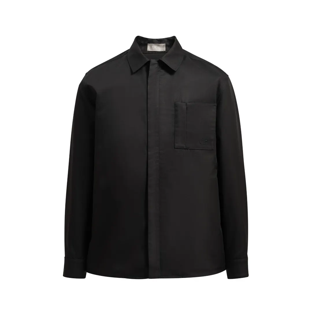 CD Icon Embroidered Gabardine Overshirt D18520369