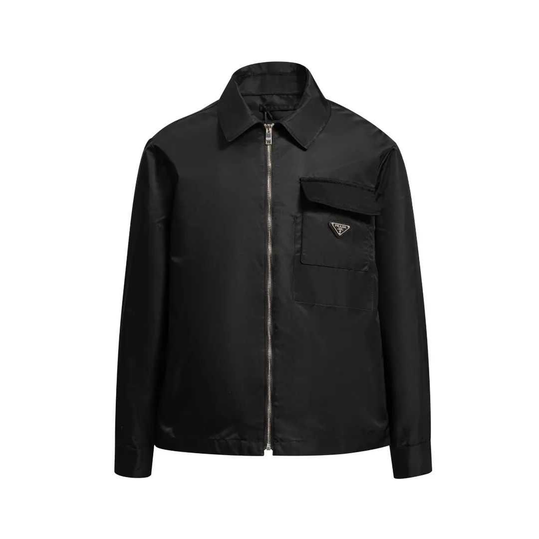 Re-Nylon Zip-Up Shirt Jacket D18520371