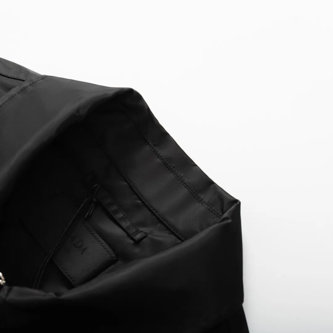 Re-Nylon Zip-Up Shirt Jacket D18520371 — view 3
