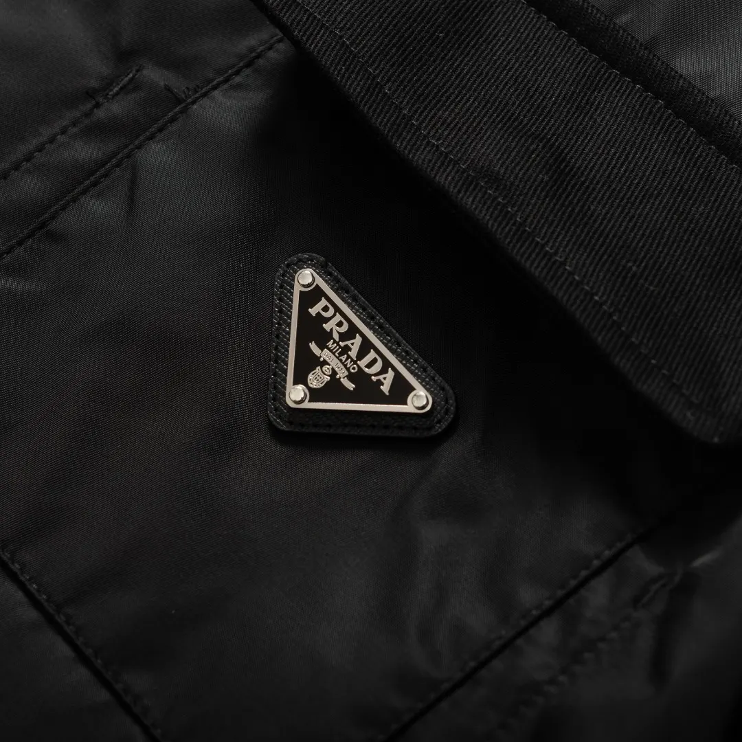 Re-Nylon Zip-Up Shirt Jacket D18520371 — view 6
