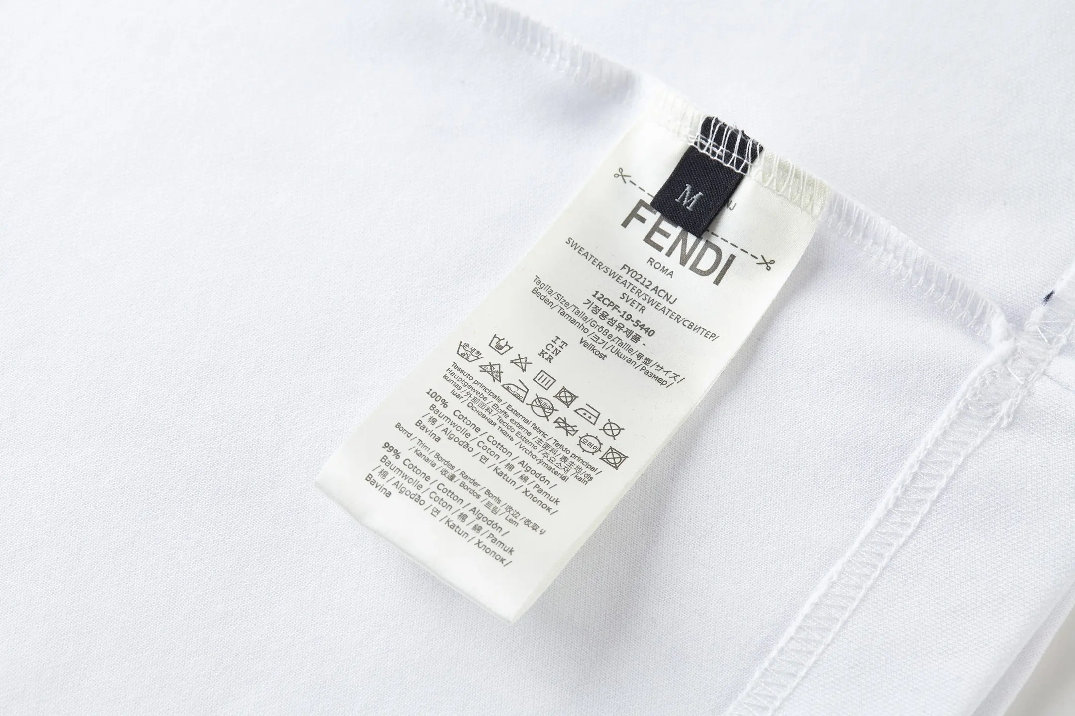 Flower Logo Embroidered Cotton T-Shirt D18513777 — view 9