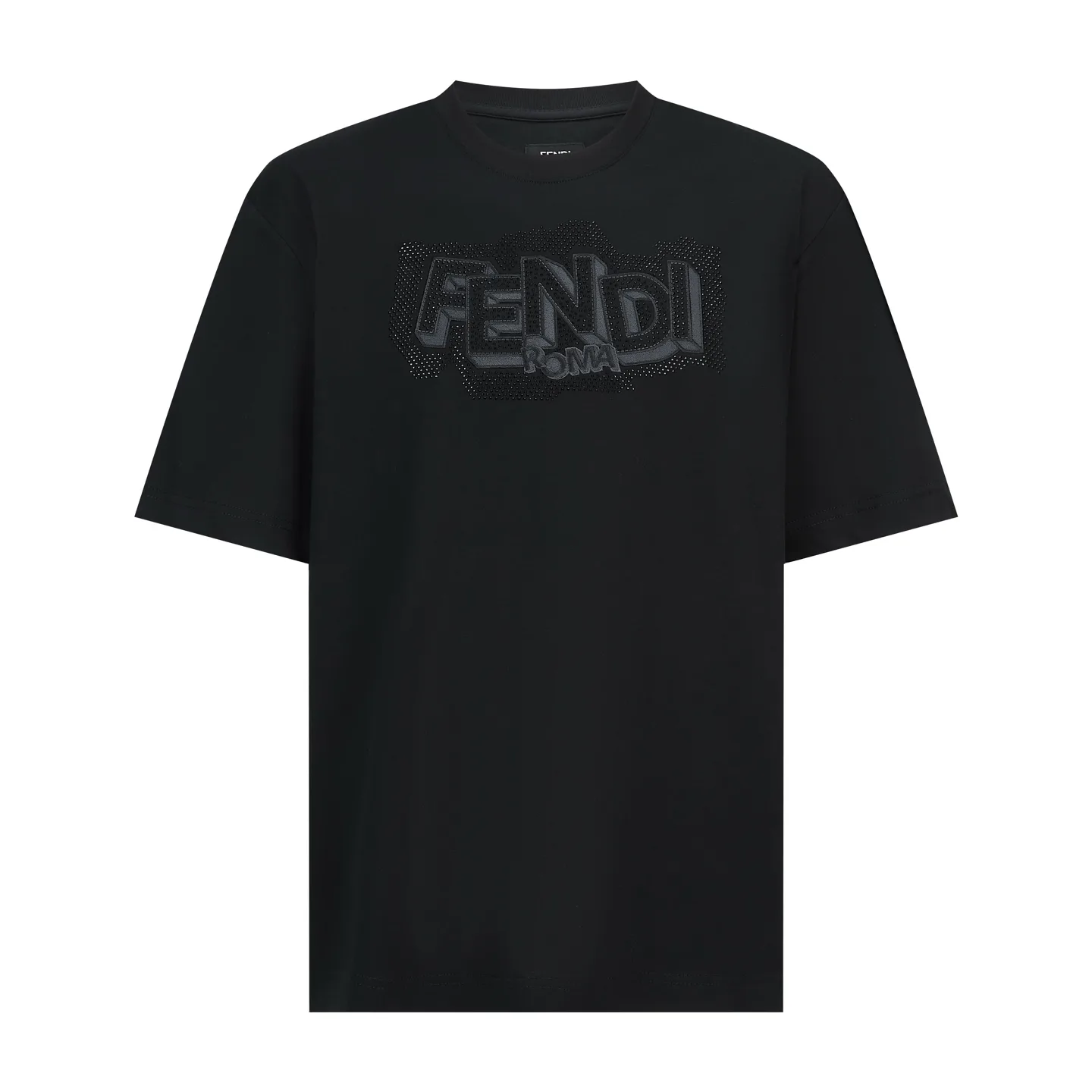 Embellished Logo Cotton T-Shirt D18513774