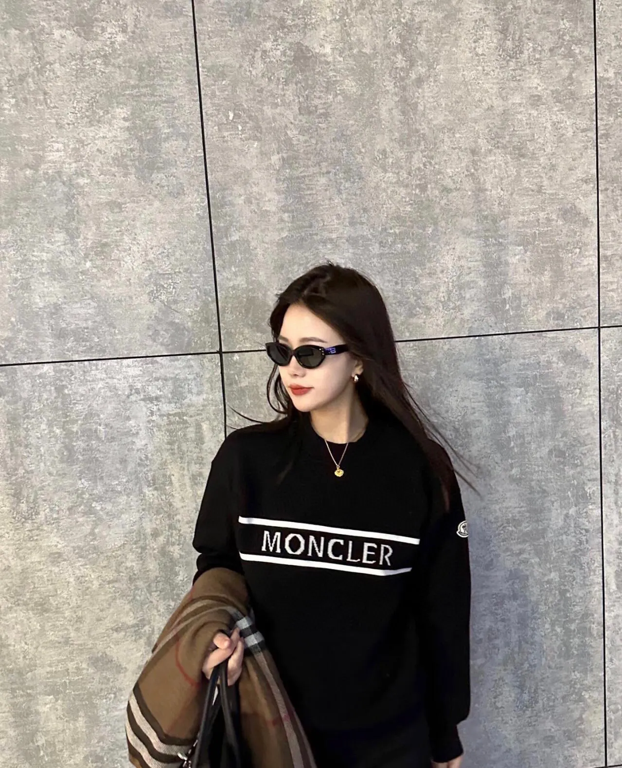 Logo-Intarsia Cotton-Blend Knit Sweater D18513432