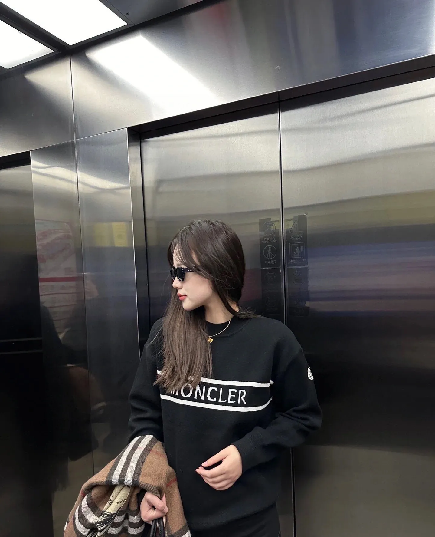 Logo-Intarsia Cotton-Blend Knit Sweater D18513432 — view 6