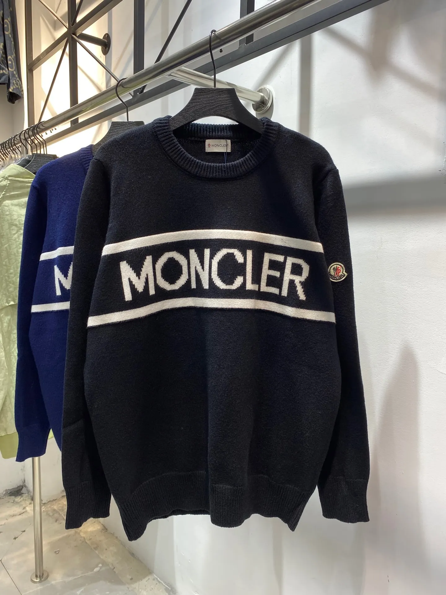 Logo-Intarsia Virgin Wool-Blend Sweater D18513433