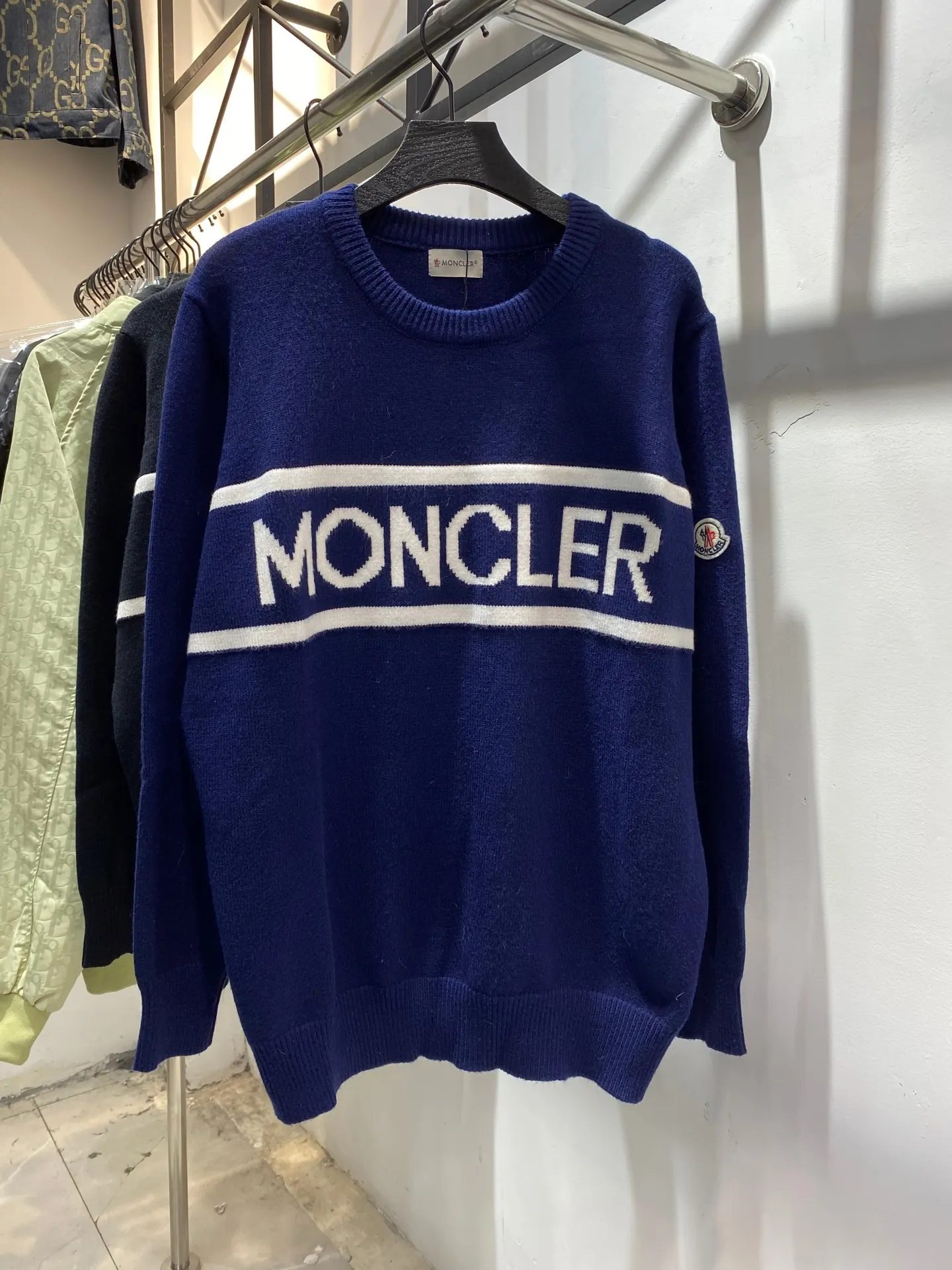 Logo-Intarsia Virgin Wool-Blend Sweater D18513433 — view 3