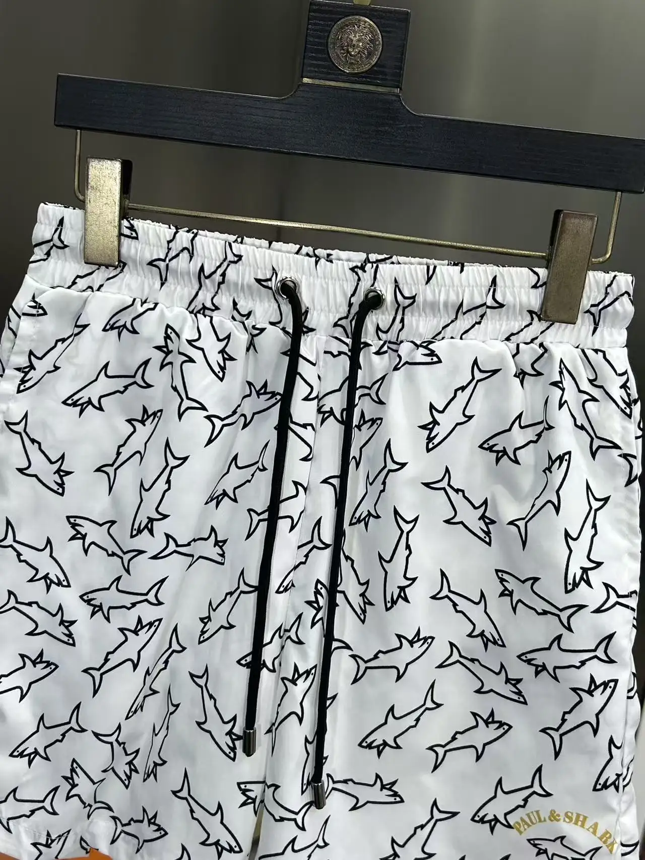Shark Print Quick-Dry Swim Shorts D18511975 — view 5