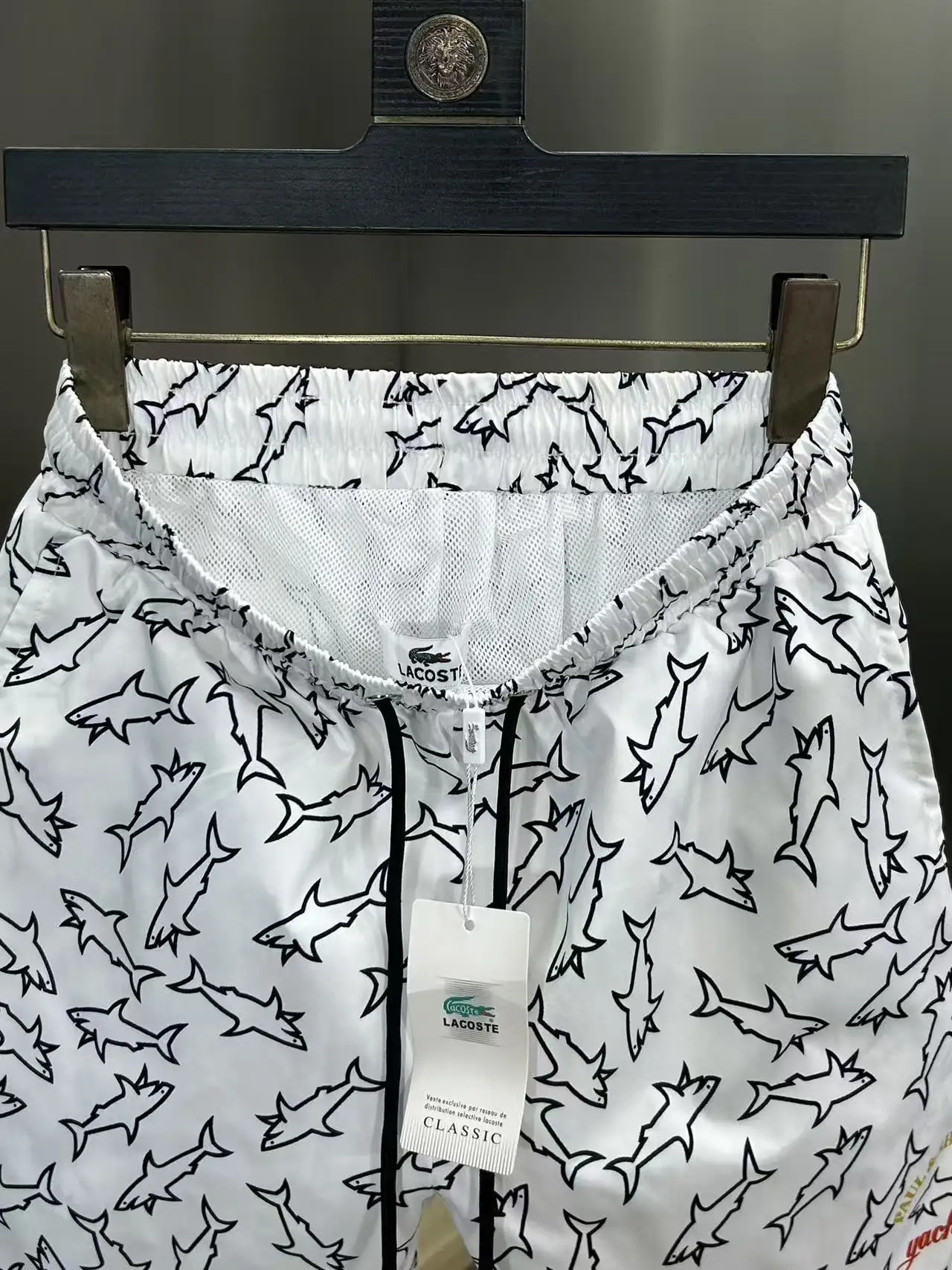 Shark Print Quick-Dry Swim Shorts D18511975 — view 7