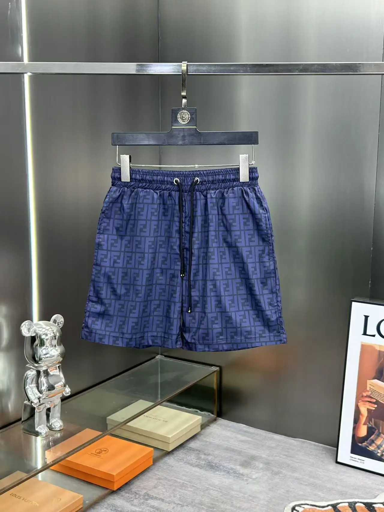 Monogram Print Technical Fabric Shorts D18511980