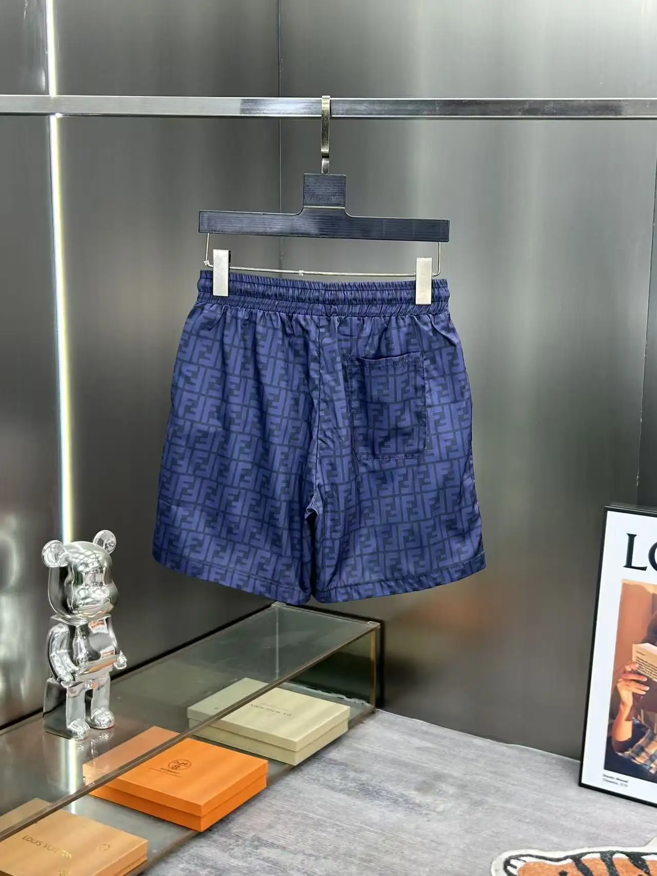 Monogram Print Technical Fabric Shorts D18511980 — view 2