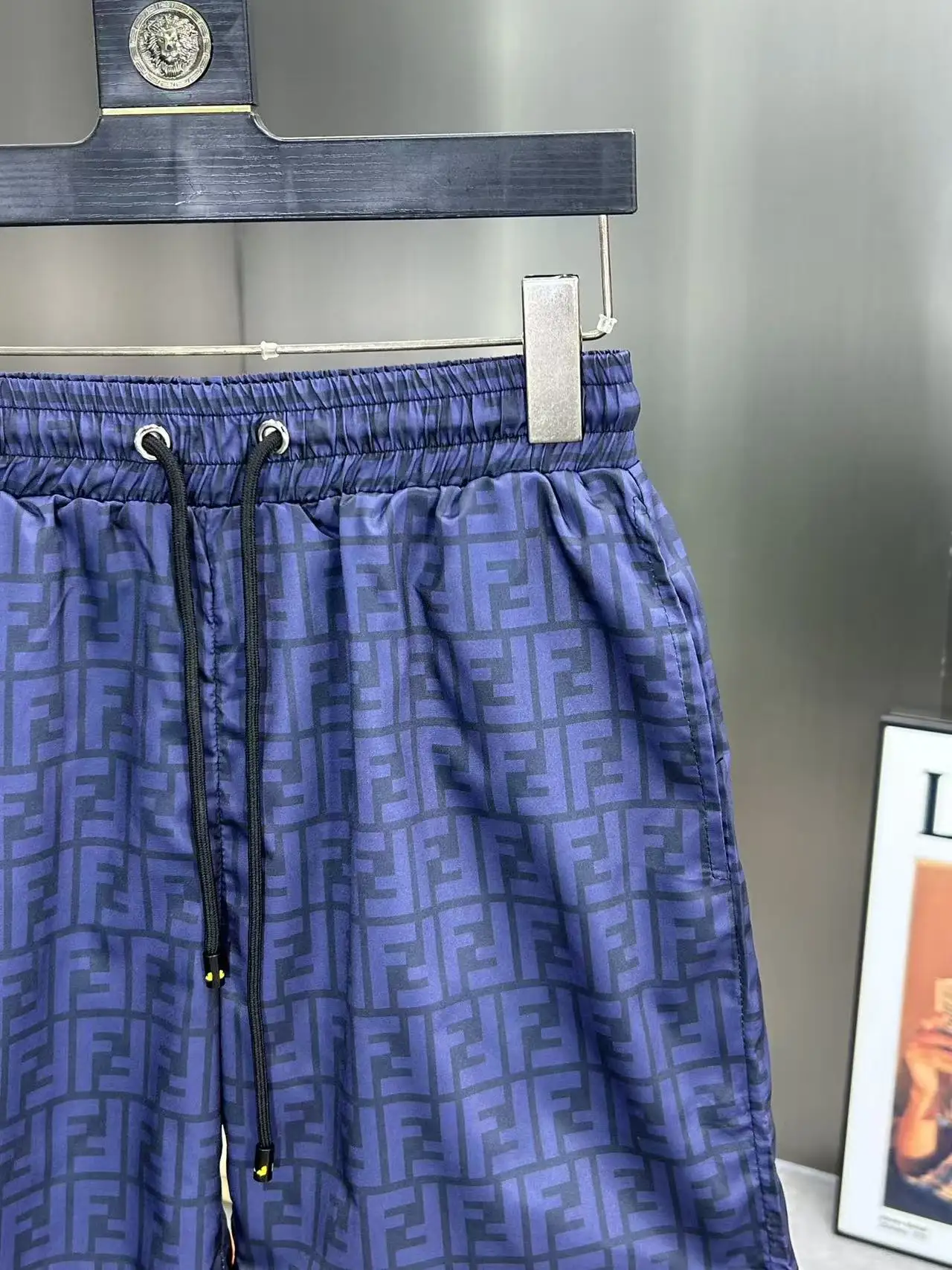 Monogram Print Technical Fabric Shorts D18511980 — view 4