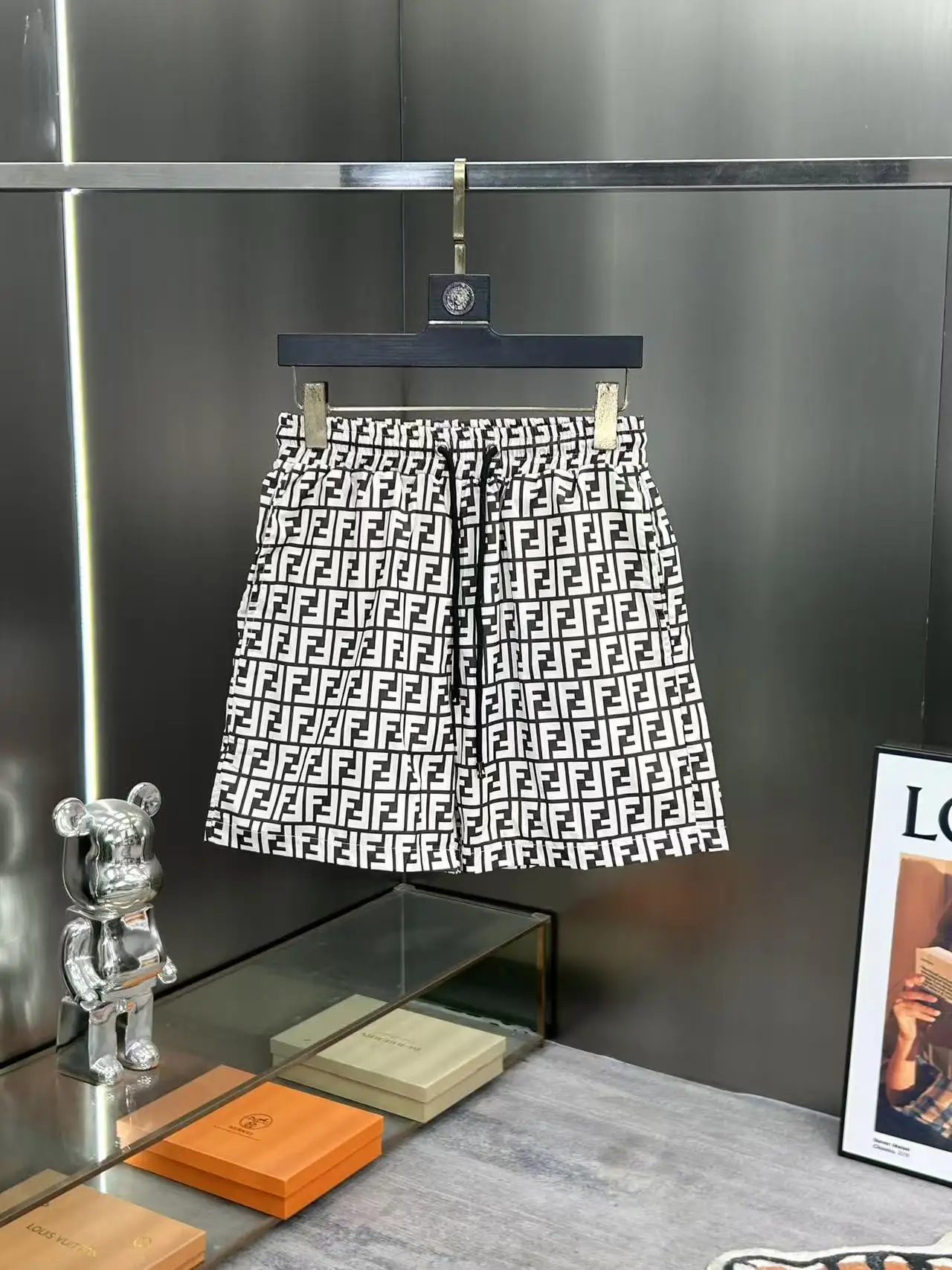 Monogram Print Technical Fabric Shorts D18511981