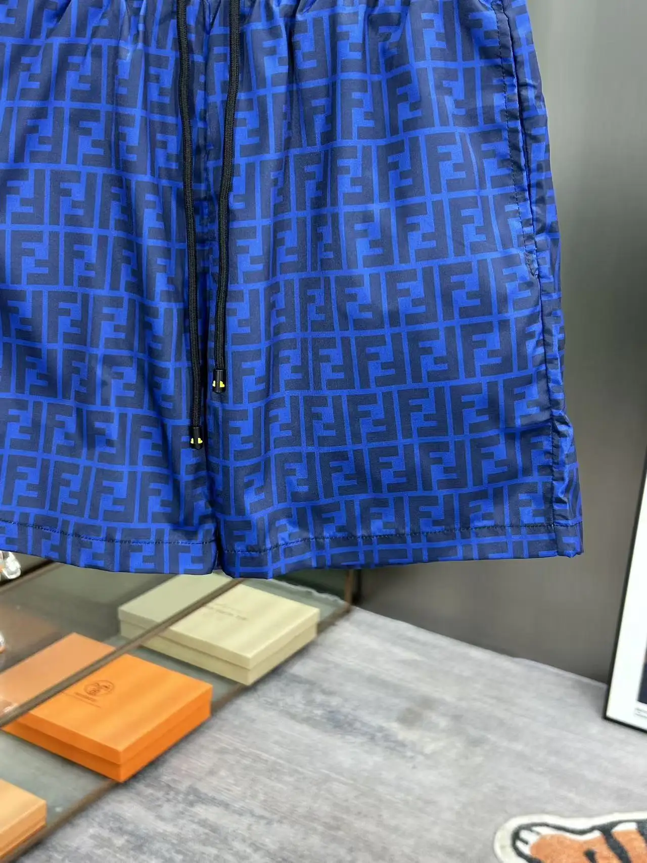 Monogram Print Technical Fabric Shorts D18511978 — view 7