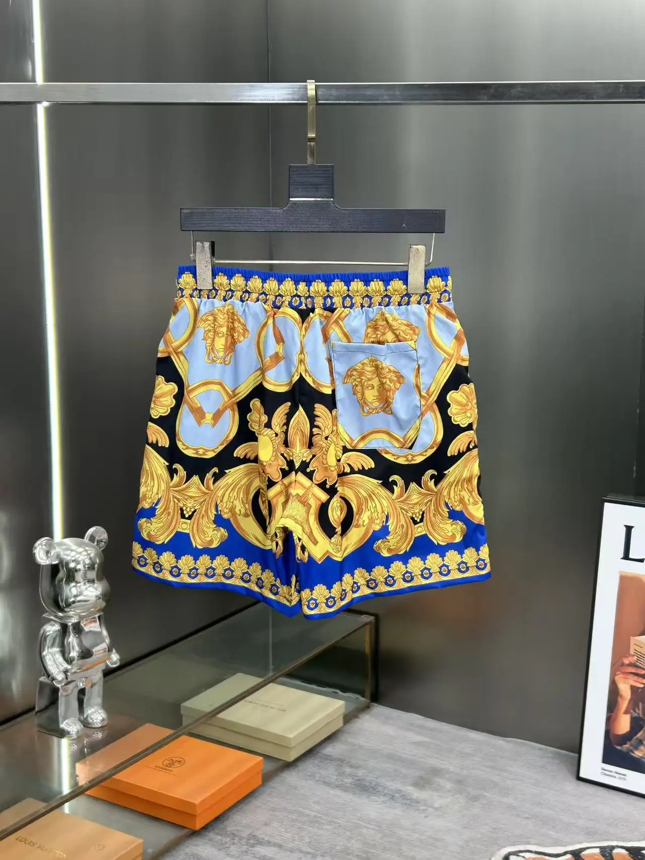 Baroque Print Technical Swim Shorts D18511985 — view 2