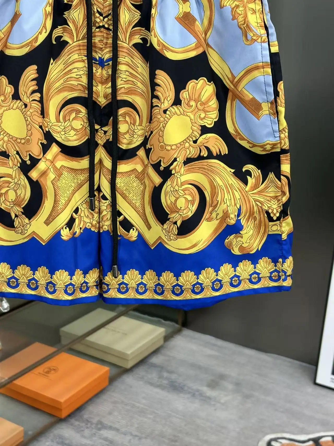 Baroque Print Technical Swim Shorts D18511985 — view 9