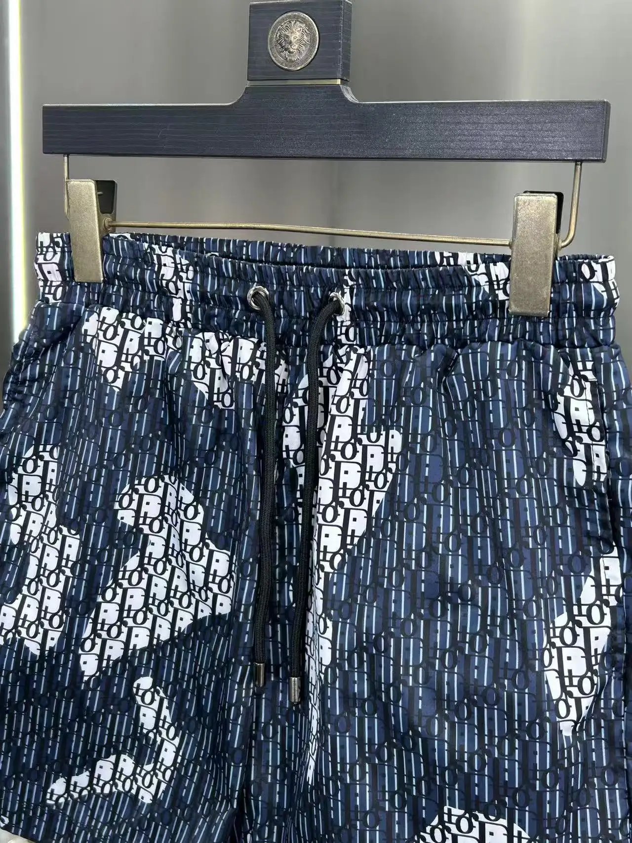 Oblique Print Quick-Dry Swim Shorts D18511968 — view 4