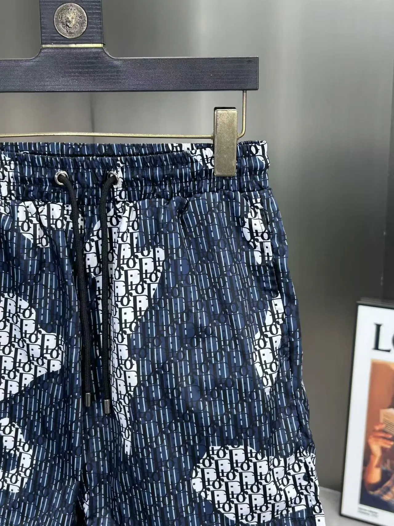 Oblique Print Quick-Dry Swim Shorts D18511968 — view 5