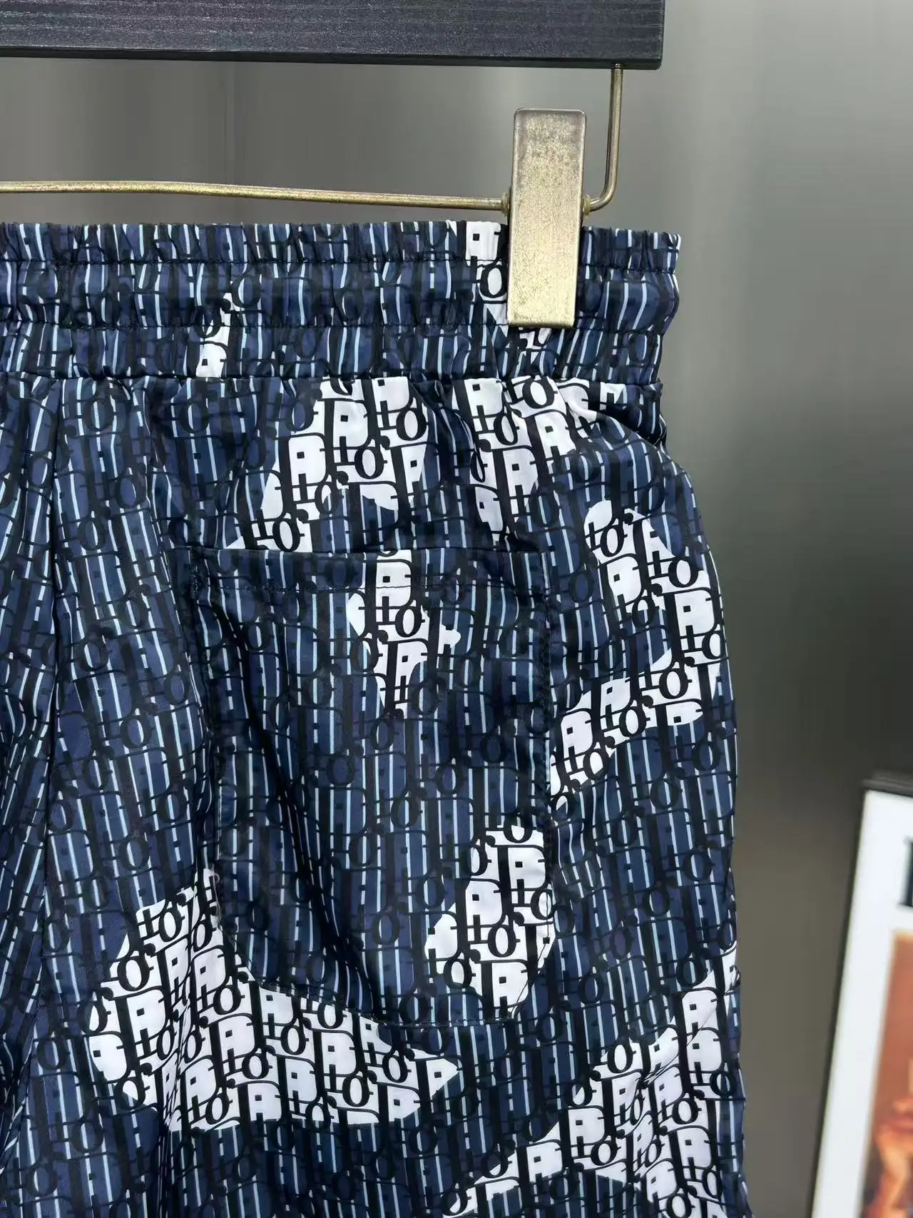 Oblique Print Quick-Dry Swim Shorts D18511968 — view 6