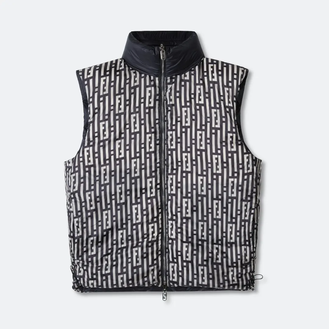 Reversible FF Stripes Down-Filled Gilet D19020355